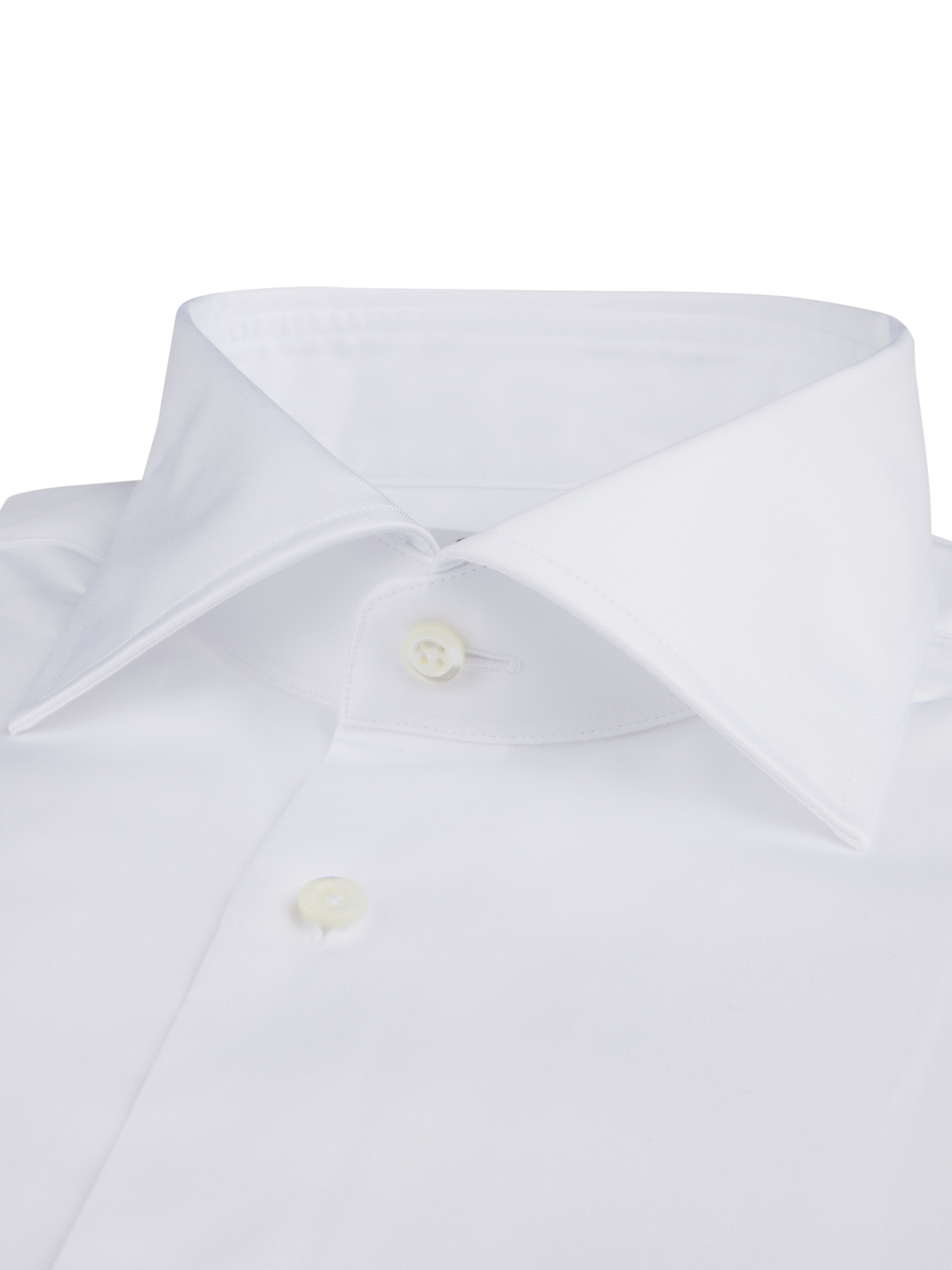 French Cuff White Twill Regular Shirt