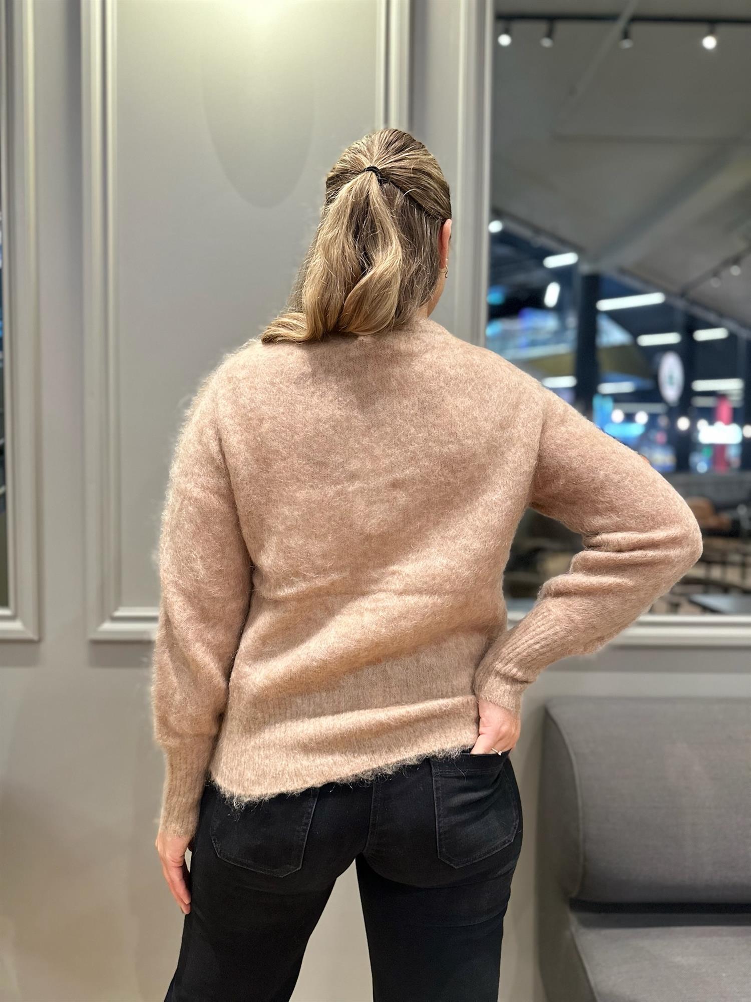 Nora Mohair Cardigan Camel