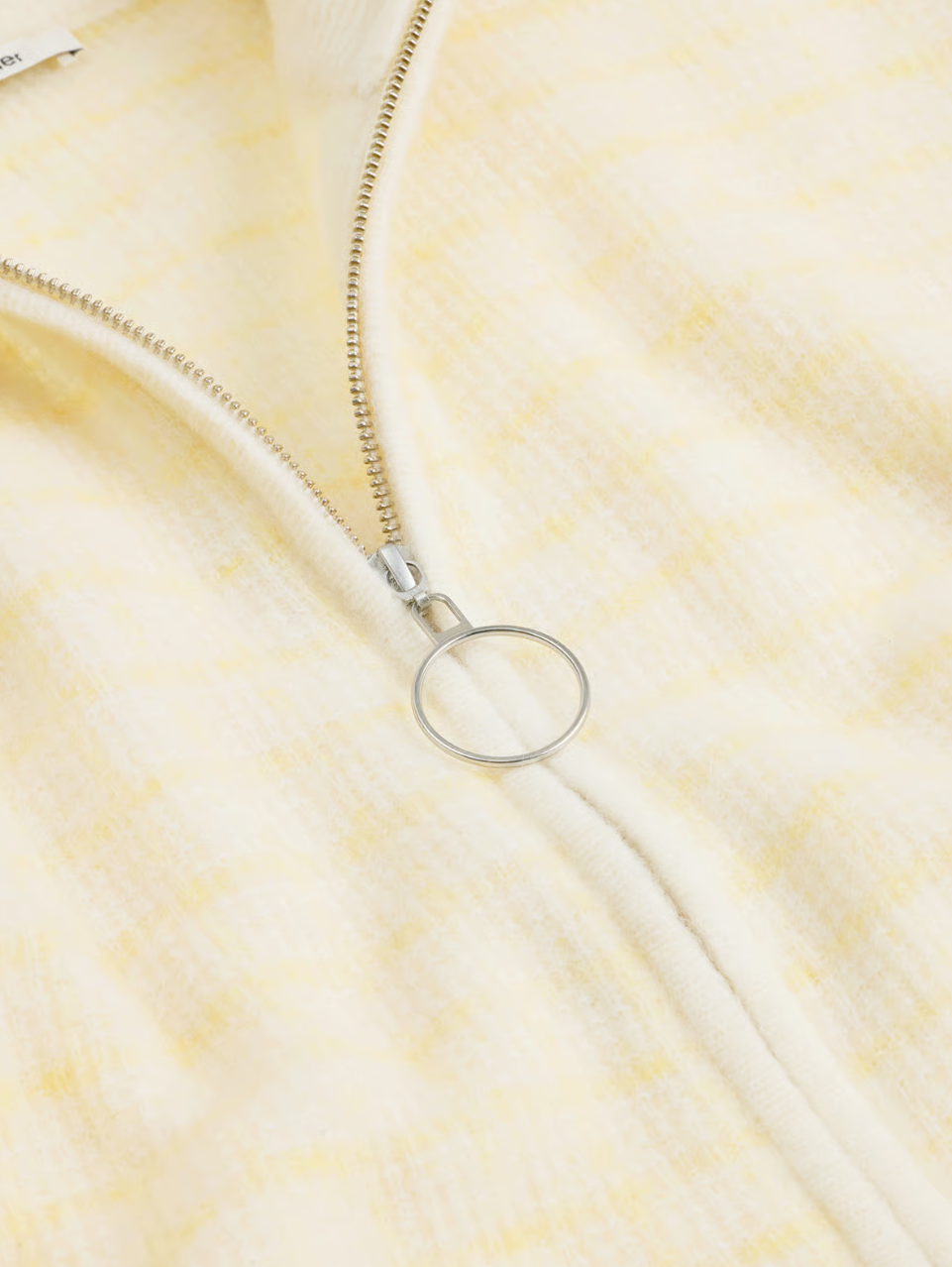 Tine Waffle Check Cardigan Lt.Yellow Mix