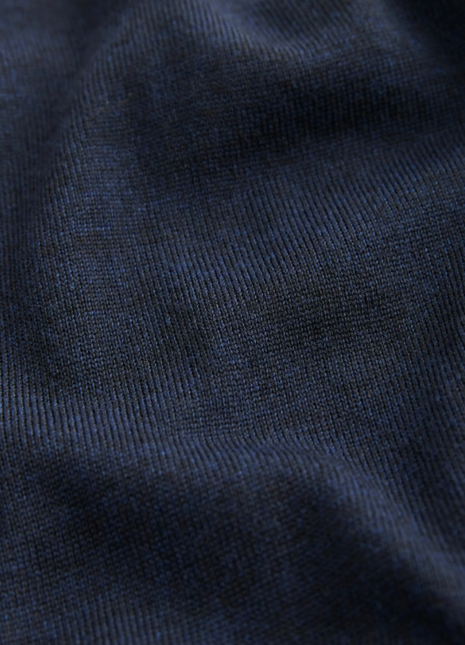 Merino John Zip Navy