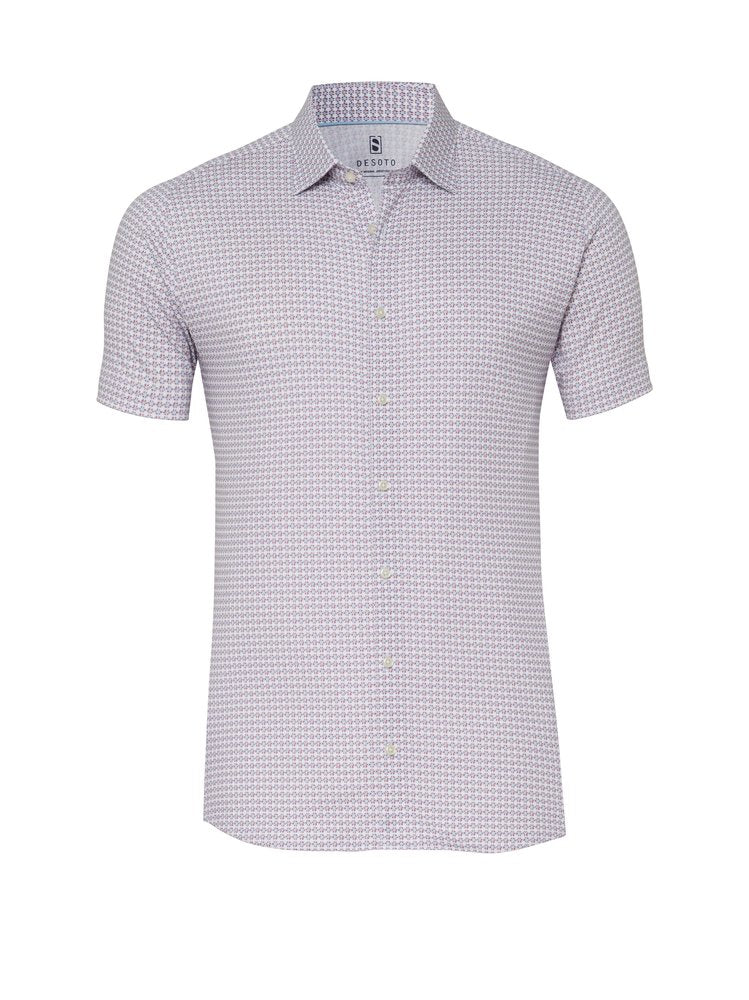 Casual Kent 1/2 Light Blue Red Graphic