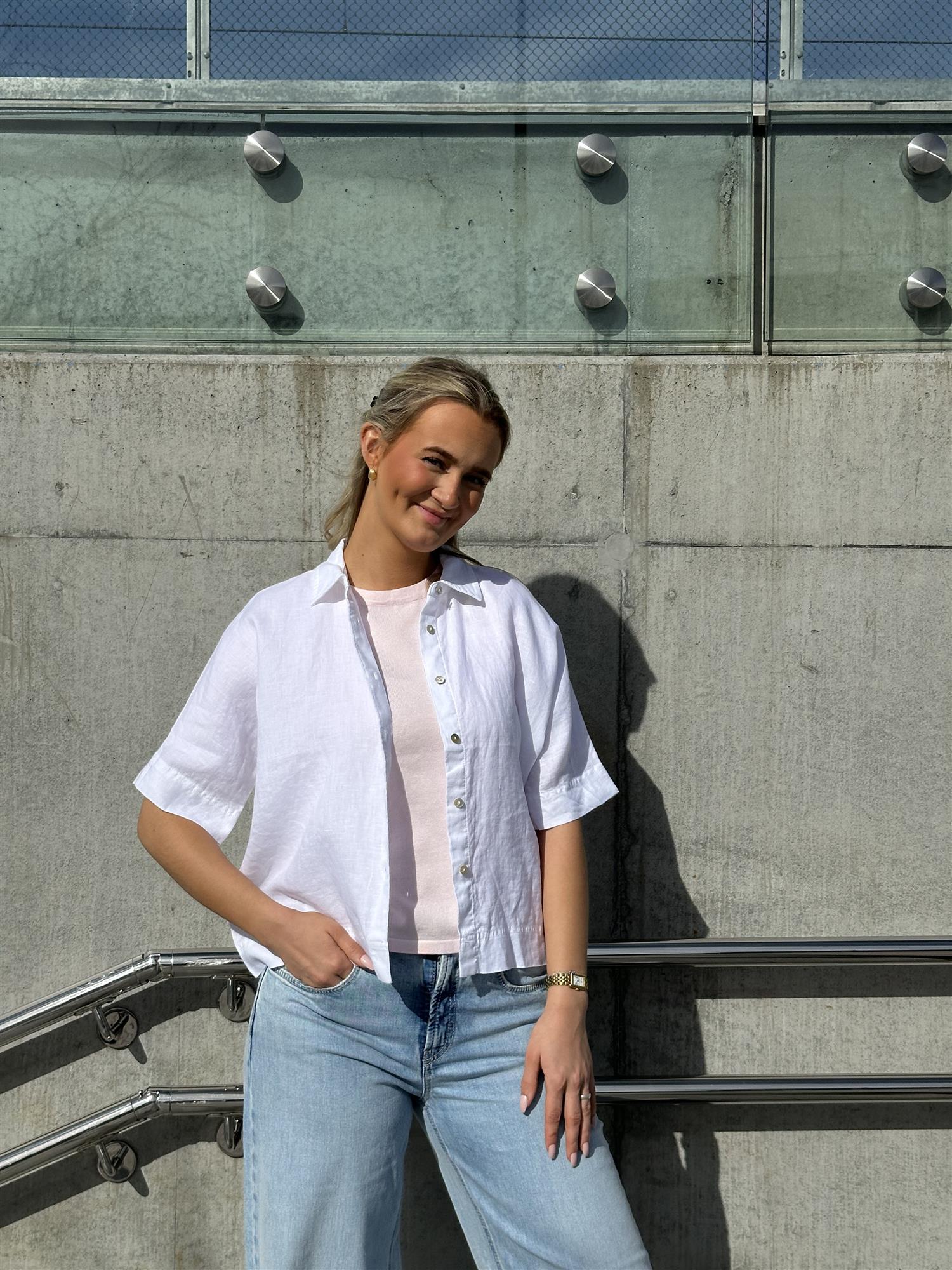Pernille Linen Shirt White