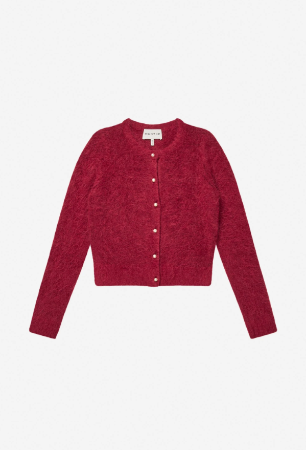 Povilla Cardigan Bordeaux