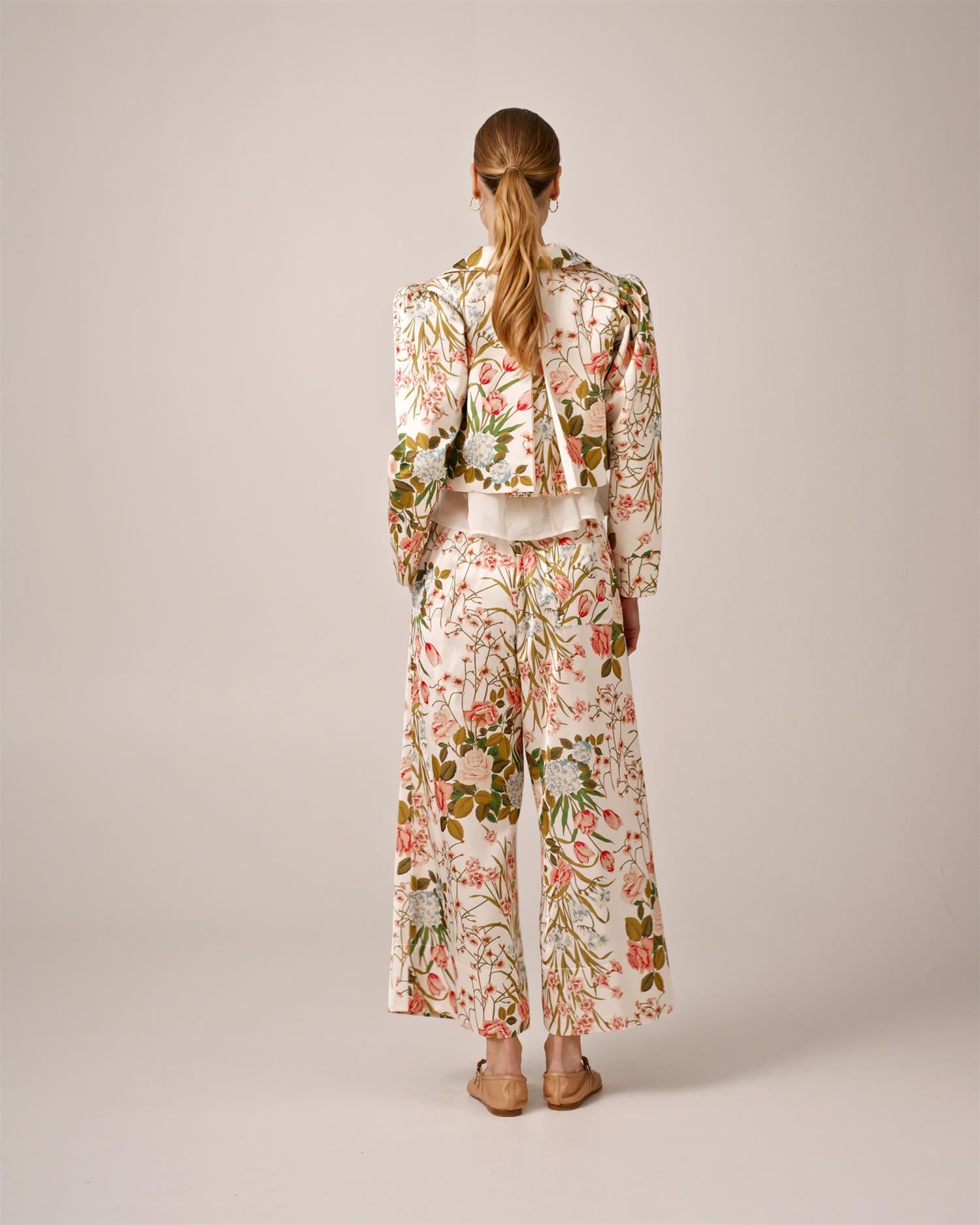 Tailored Satin Jacket PF25 Flower Fields