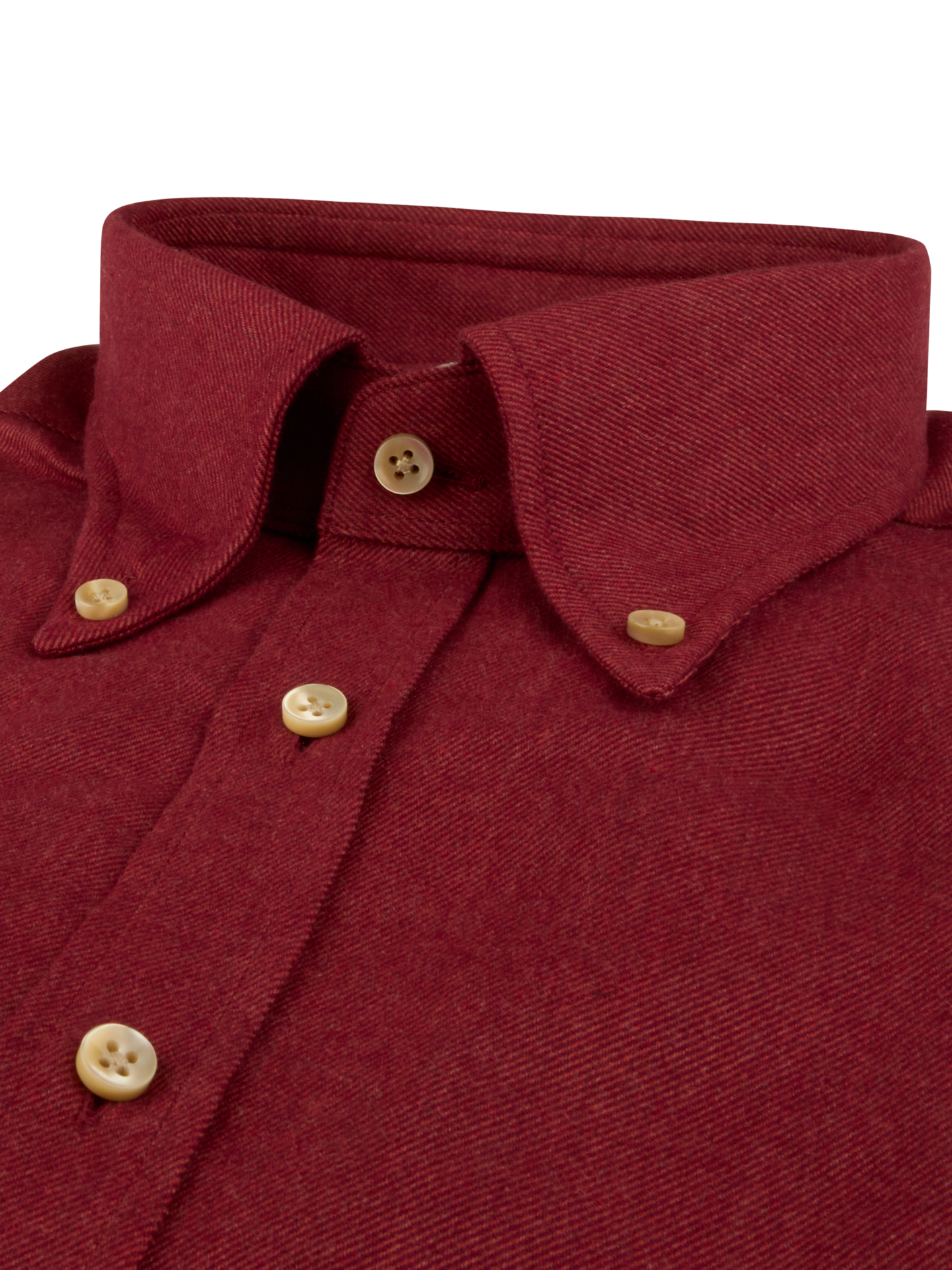 Flannel Regular Shirt Dark Red