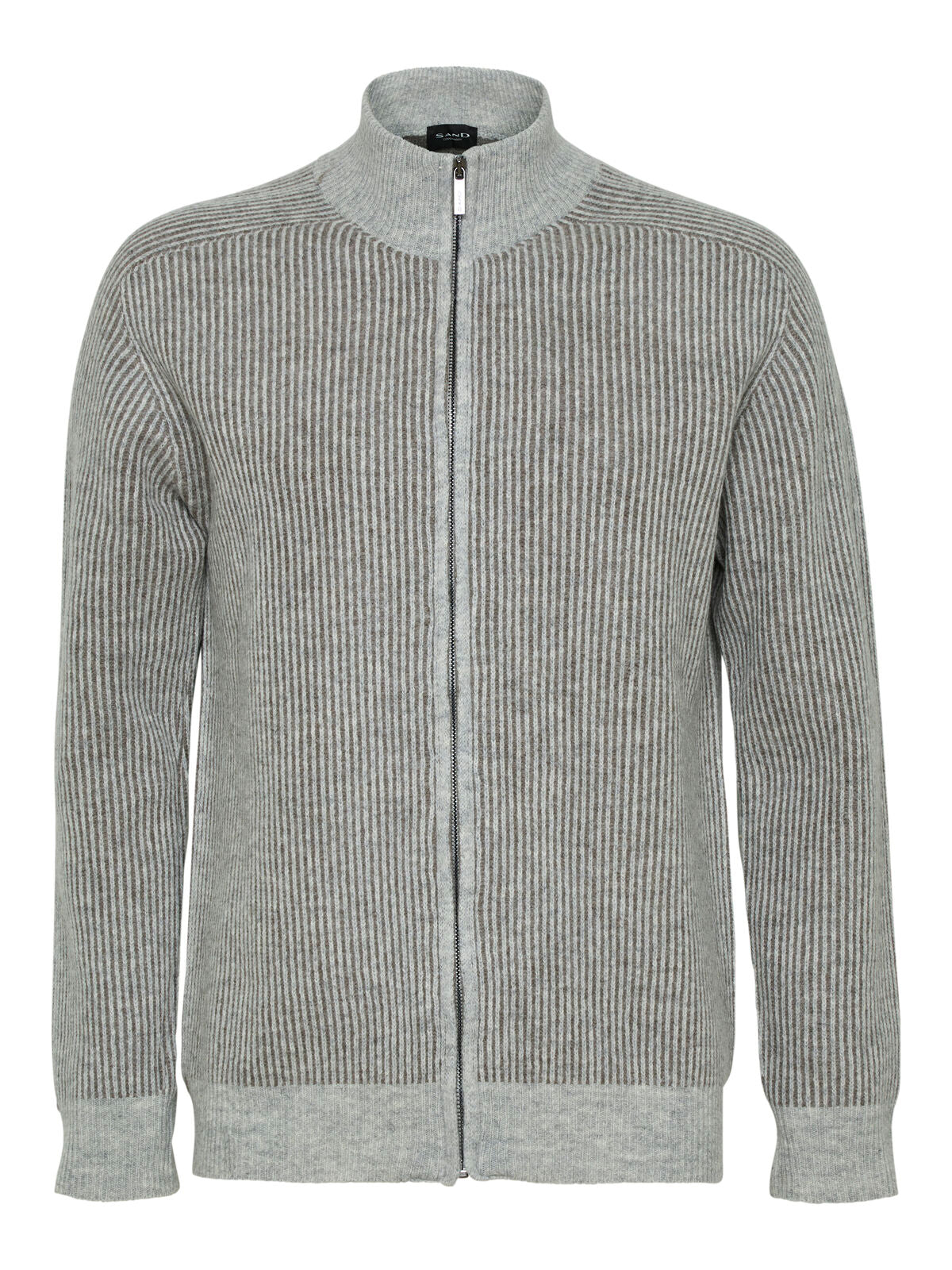 5629 Ingram R Zip Cardigan Grey