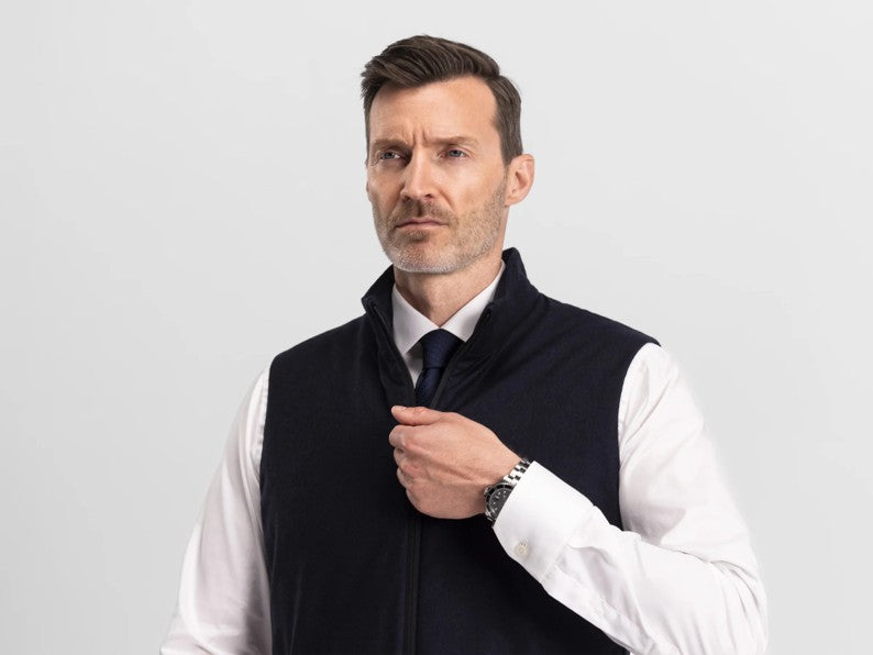 Raptor Vest Savile Navy Wool