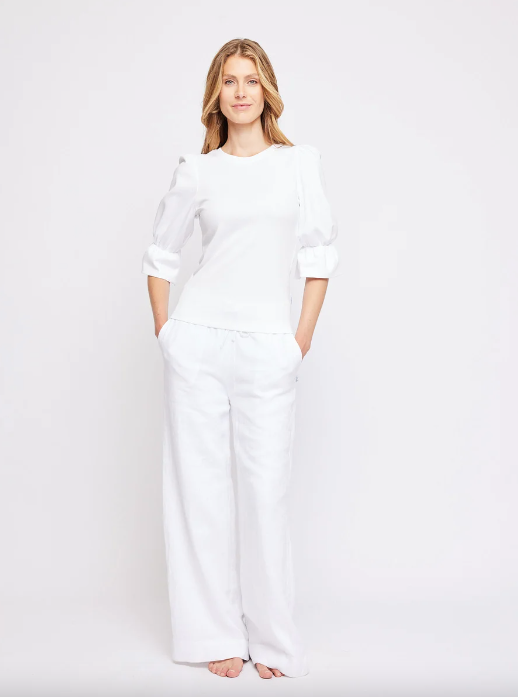 IMMI LINEN PANT White