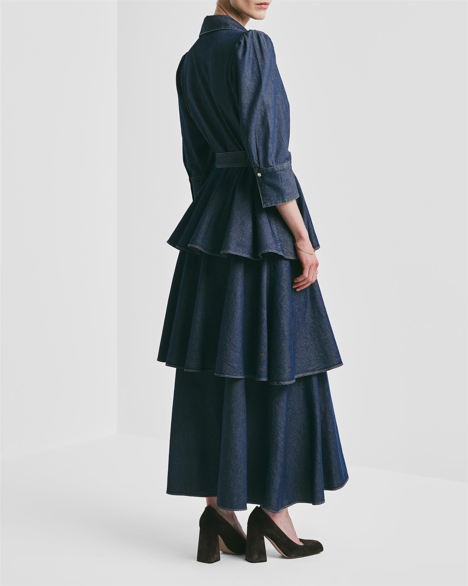 Denim Shirt Dress PS26 Dark Blue