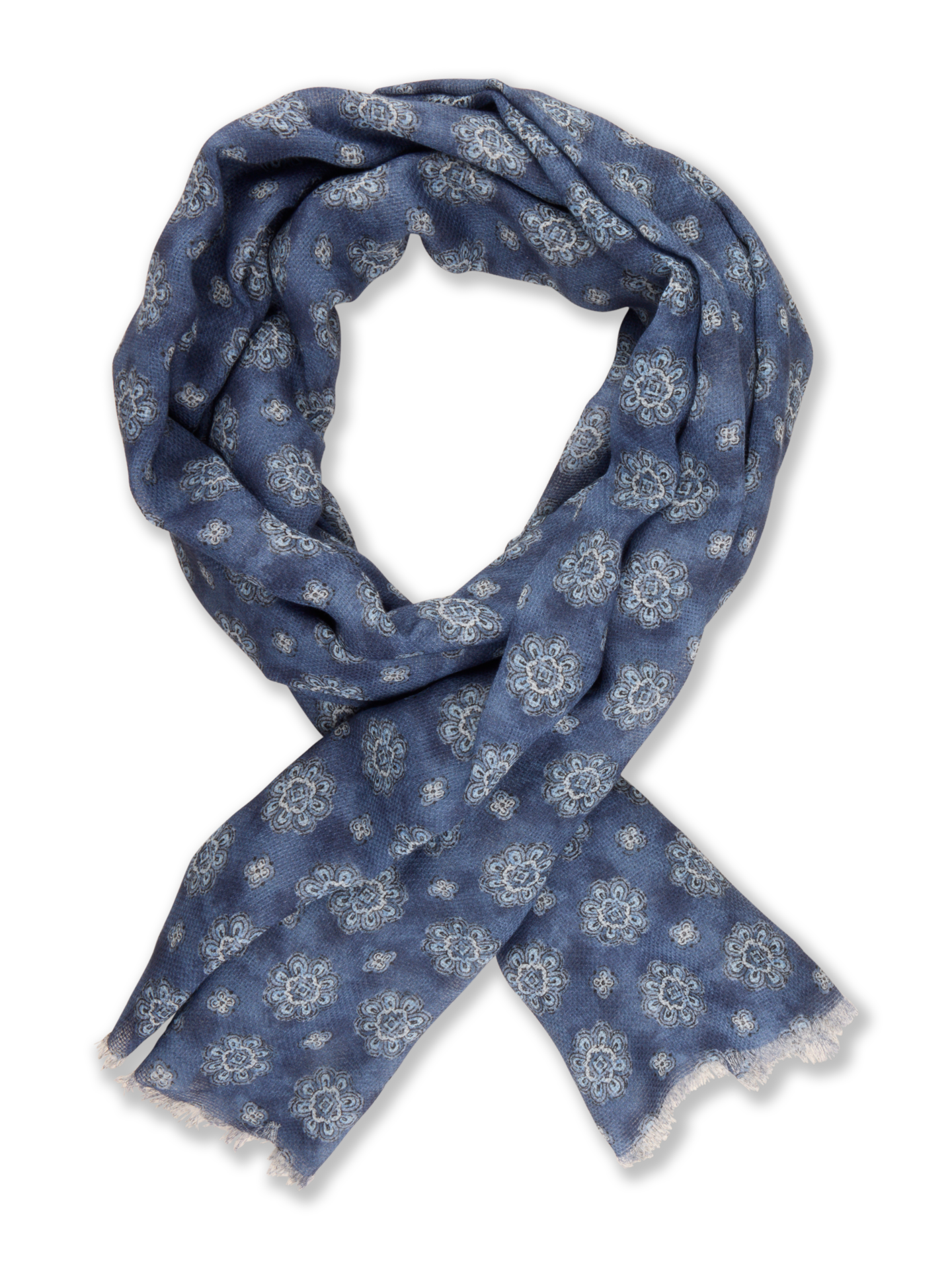 Blue pattern Scarf