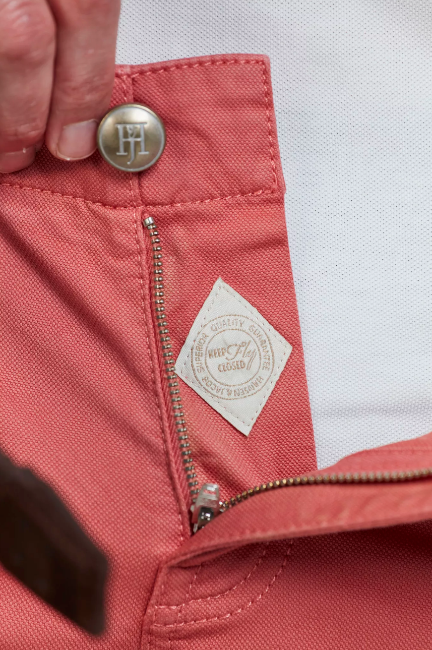 5-PKT Pan Oxford Shorts Soft Red