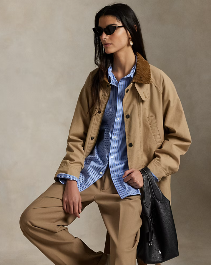 Cotton Utility Jacket Vintage Khaki