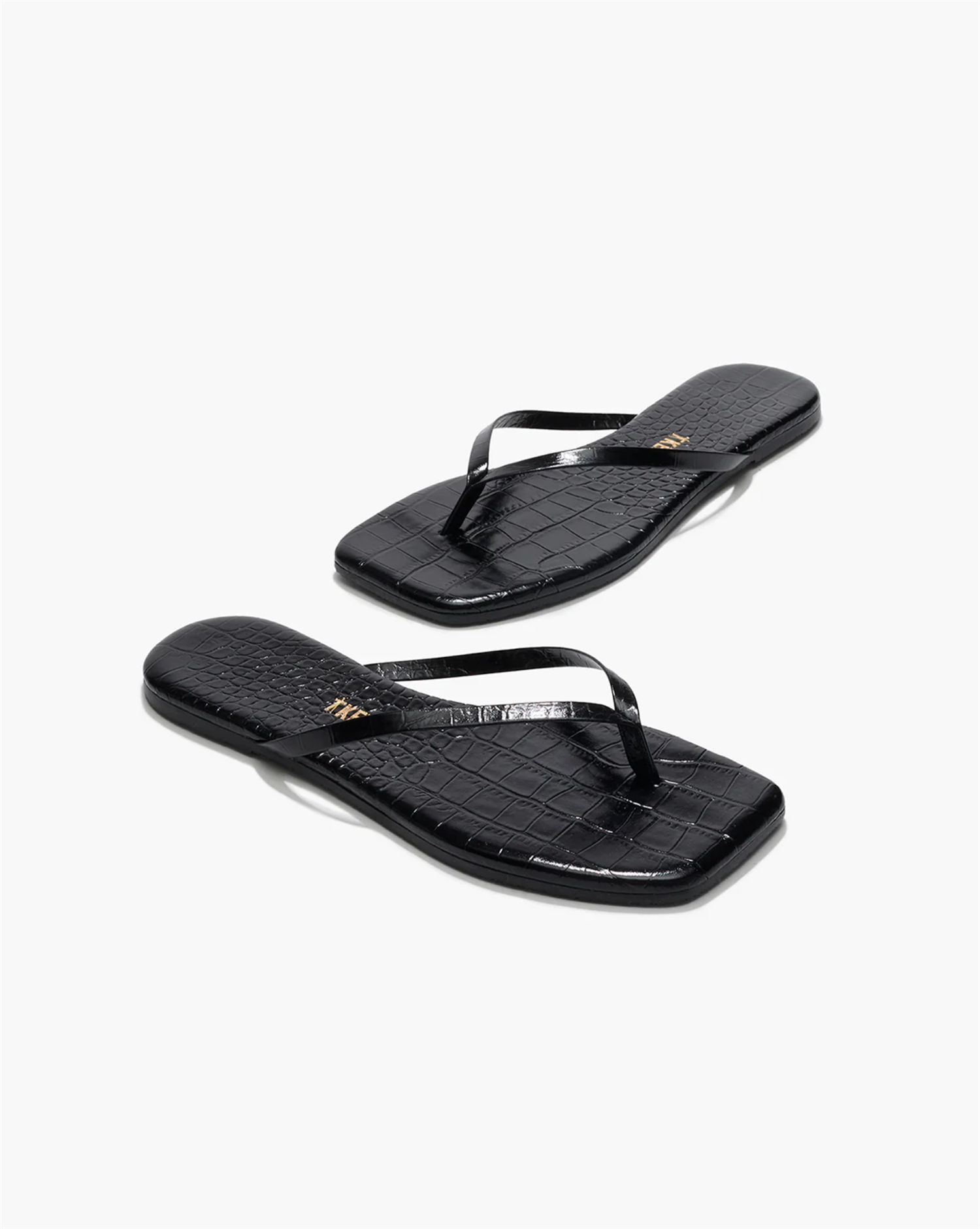 TKEES Square Toe Lily Croco Sable