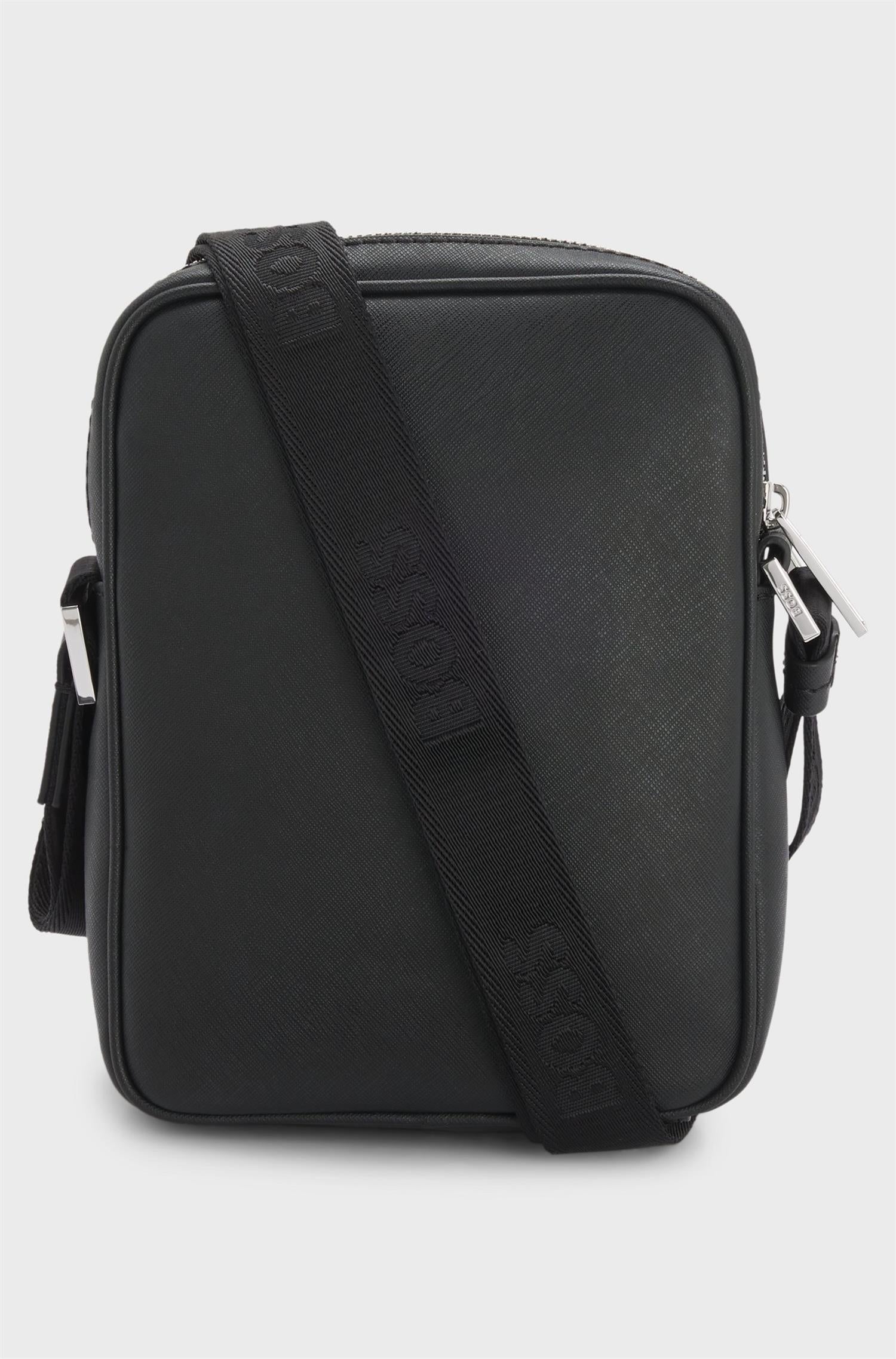 Zair Recycled Leather Reporter Bag