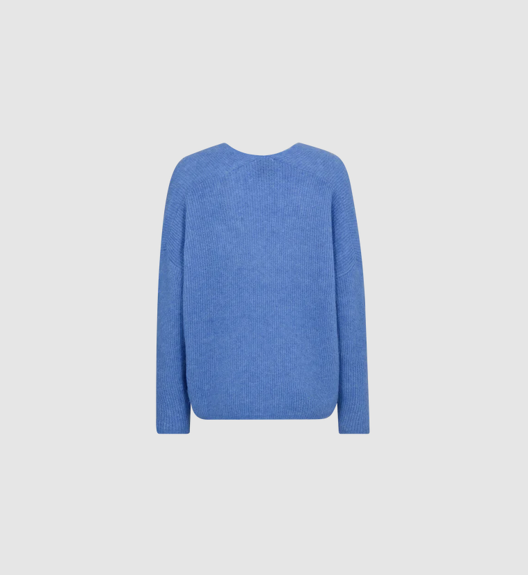 Mmthora V-Neck Knit Ultramarine