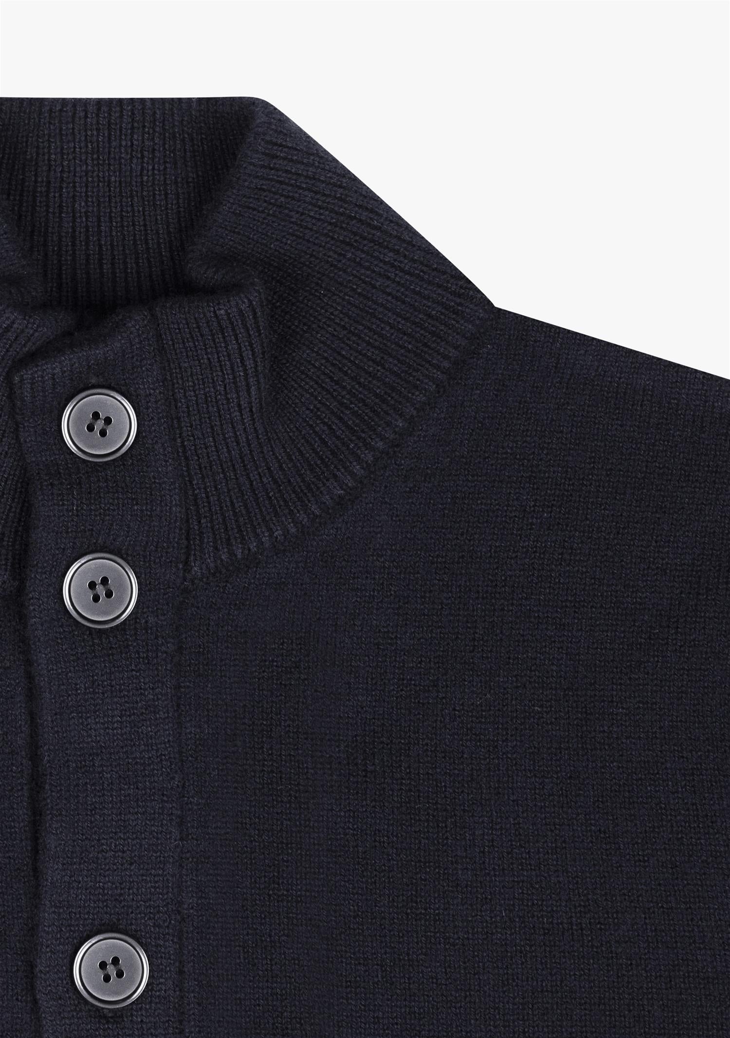 Leo Full Button Cardigan Navy