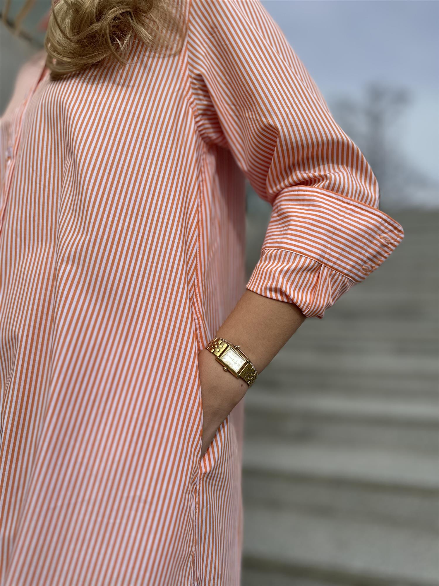 Kari Shirtdress Cotton Orange