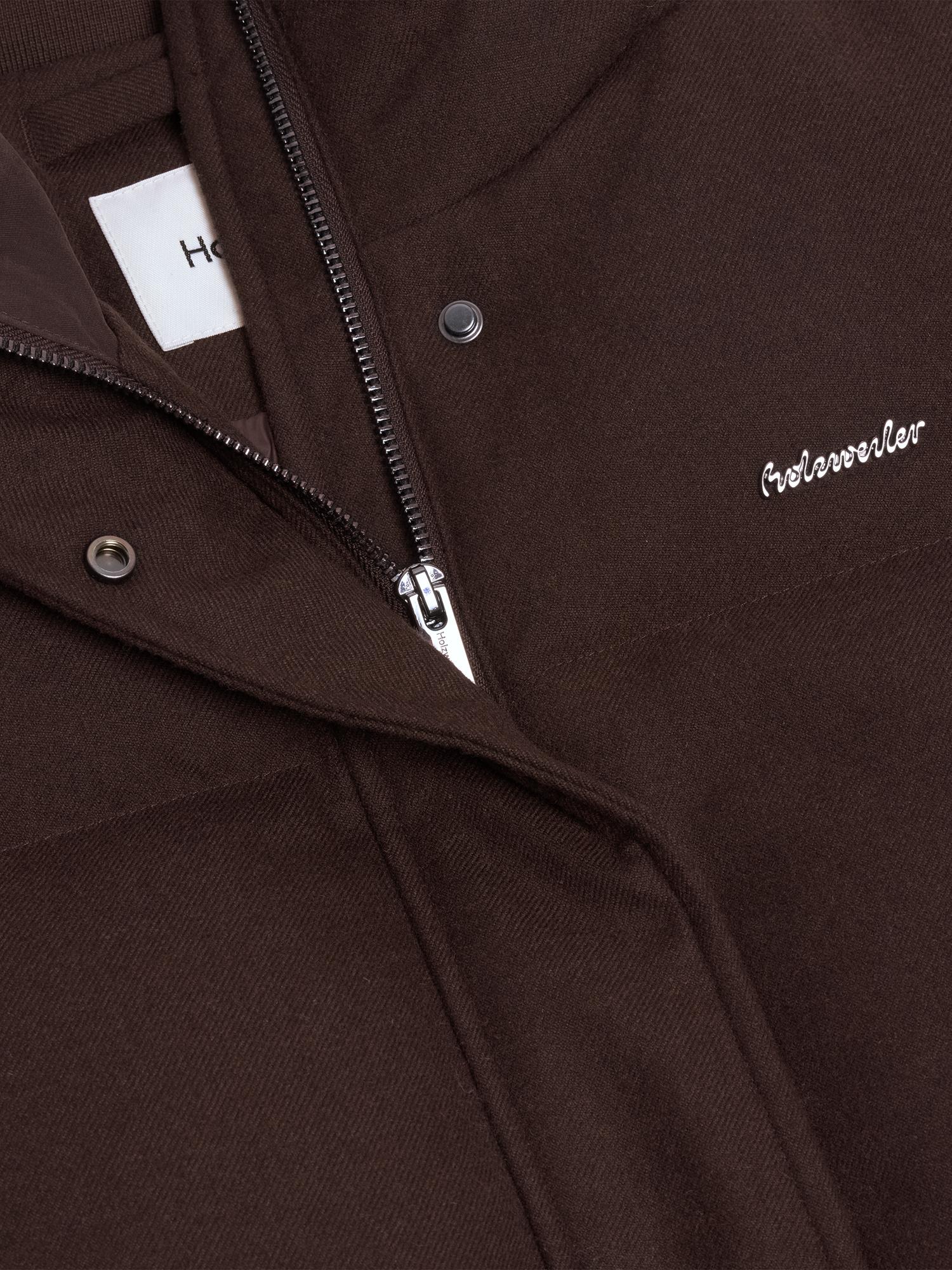 W Tech Wool Down Jacket Dk Brown