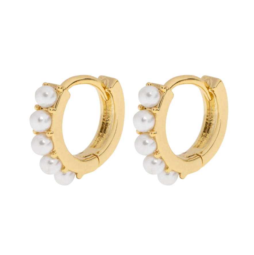 Essie - Pearl Hoop Earrings