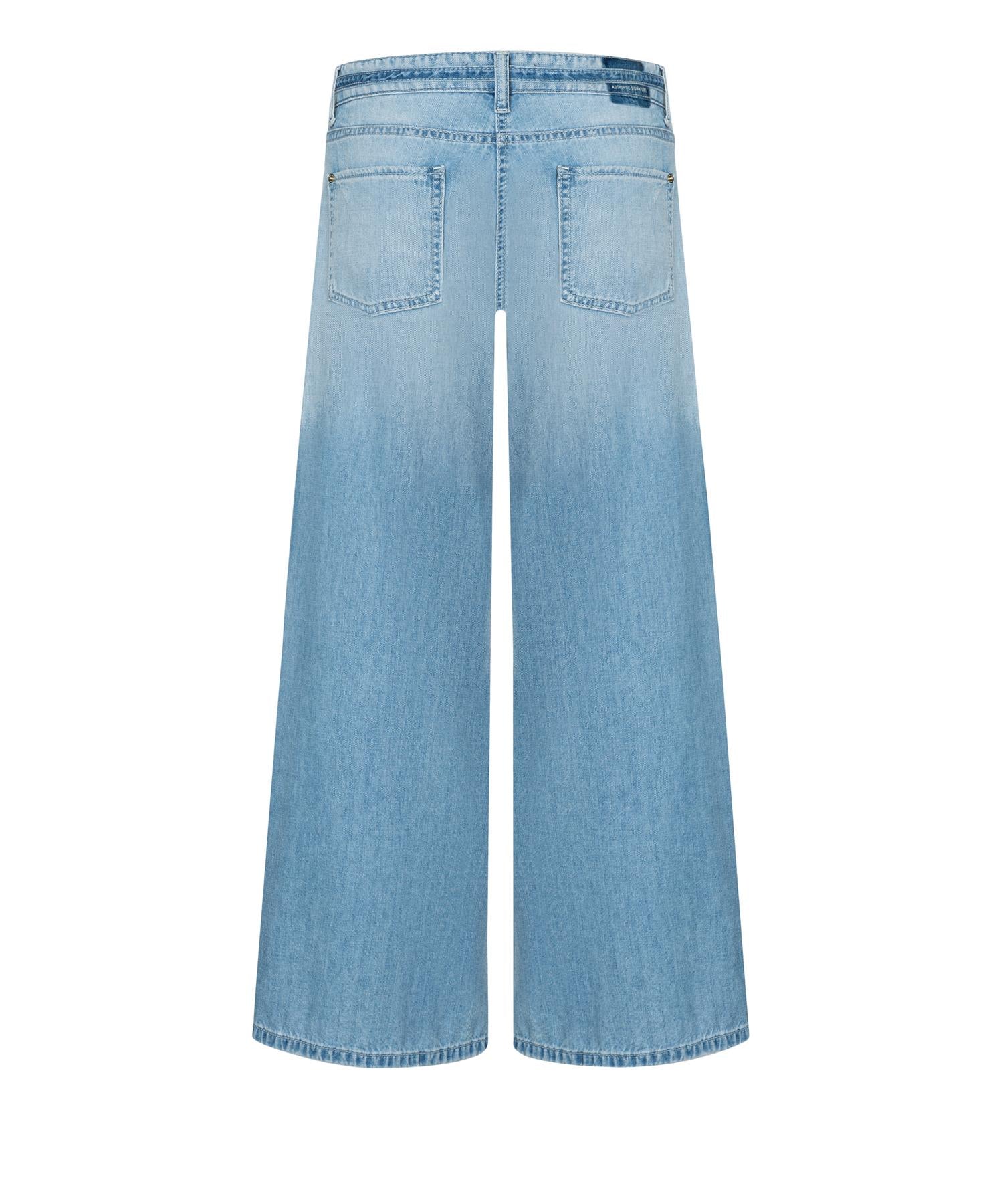 Palazzo Cropped Blue Mirage