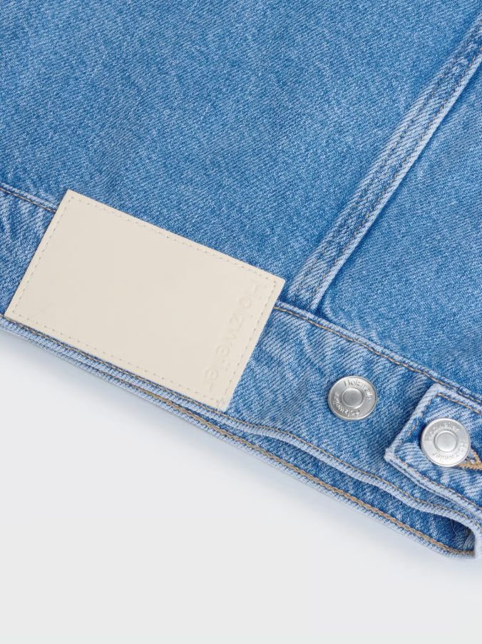 W Cropped Denim Jacket Lt Blue