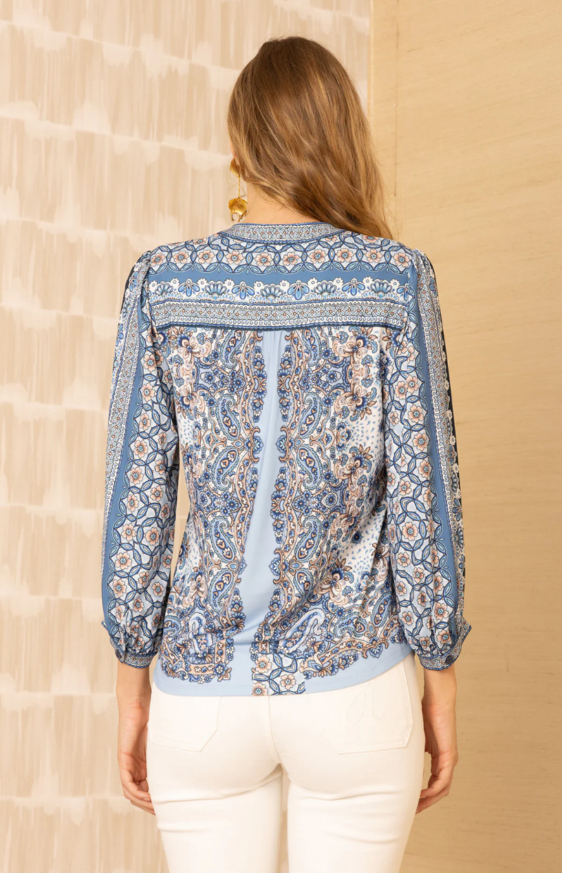 Alianna Jersey Top - Blue