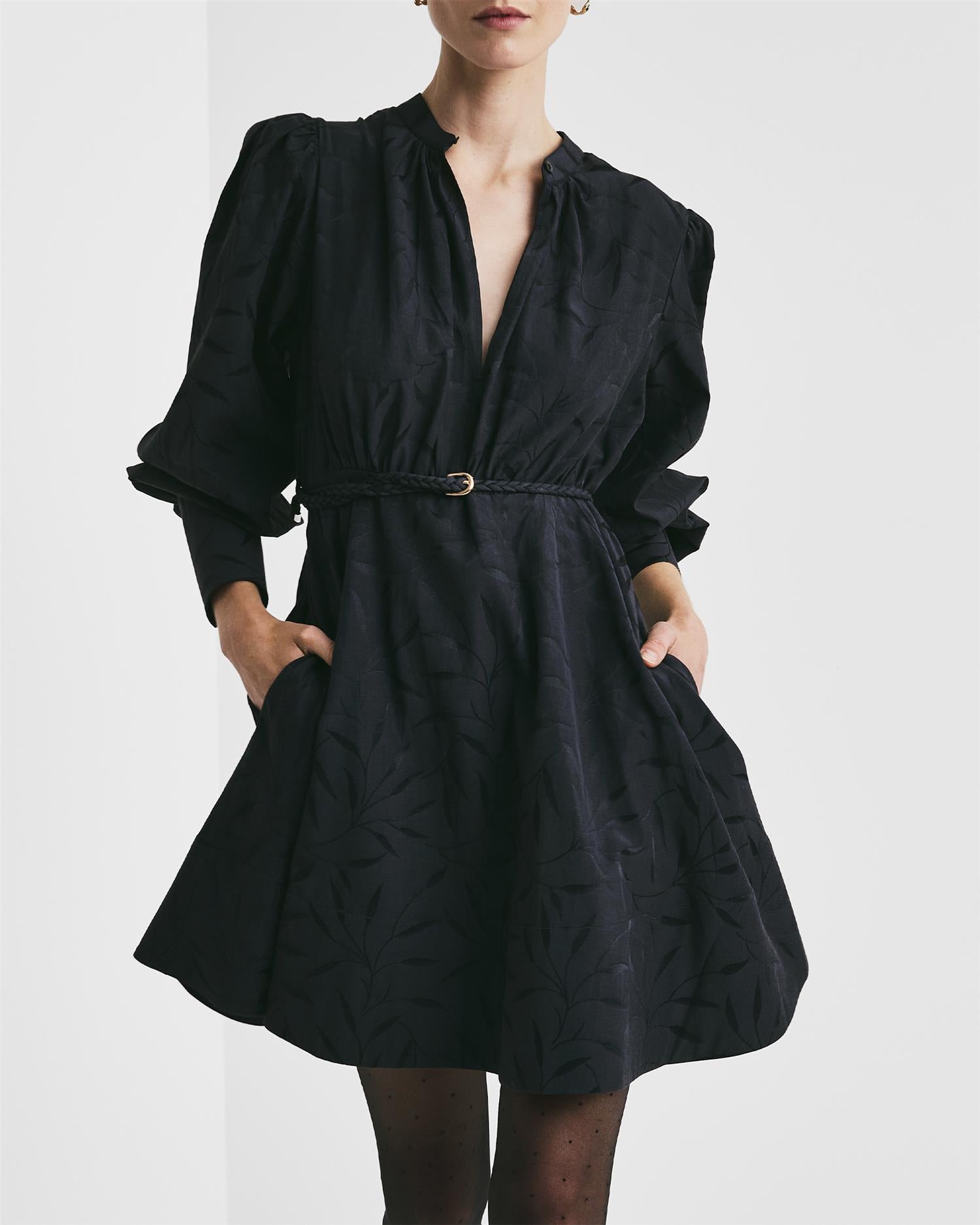 Jacquard Mini Dress AW25 Antracite