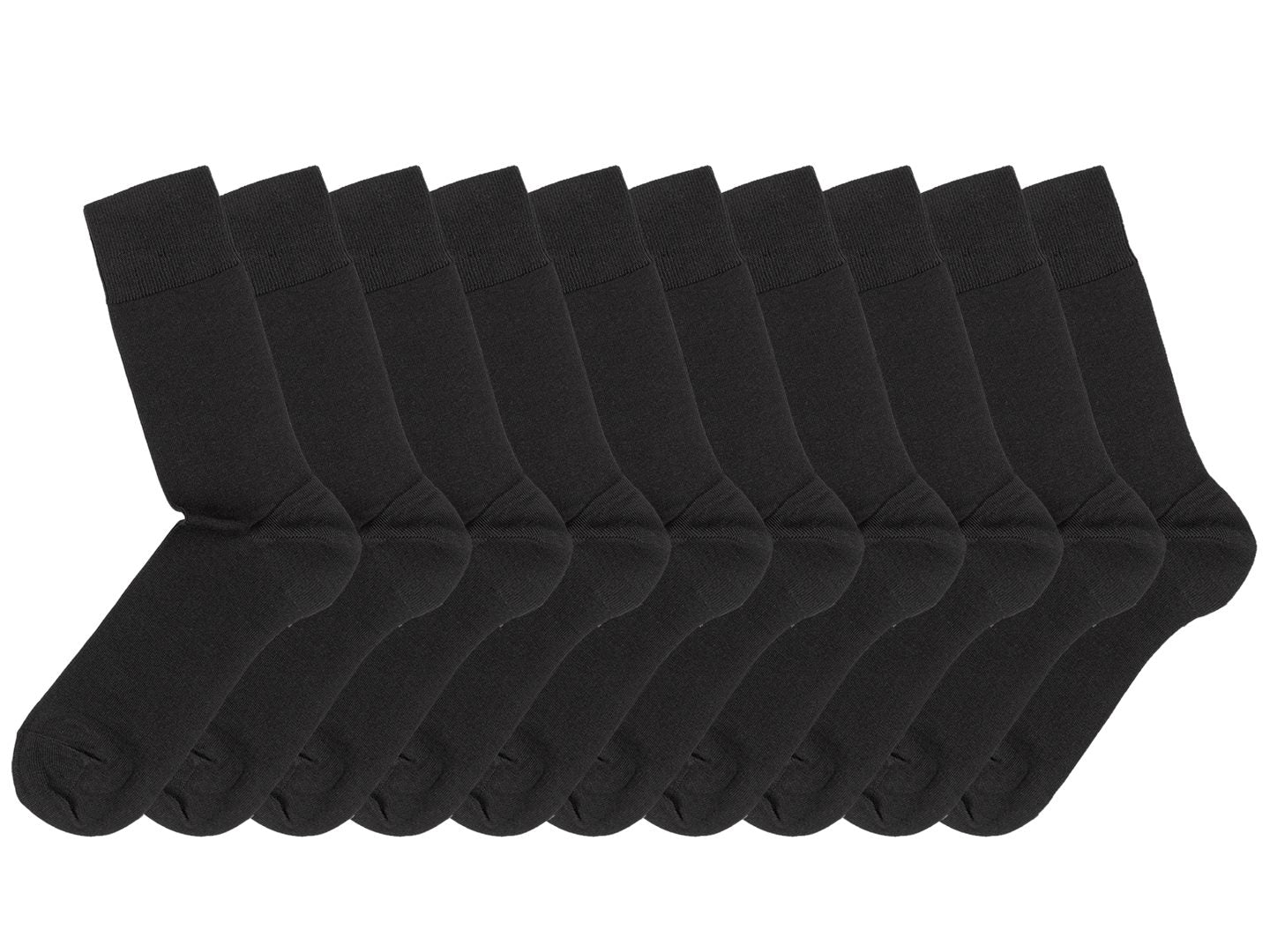 Eton 10pk Bomull Sokk Comfort Top Black