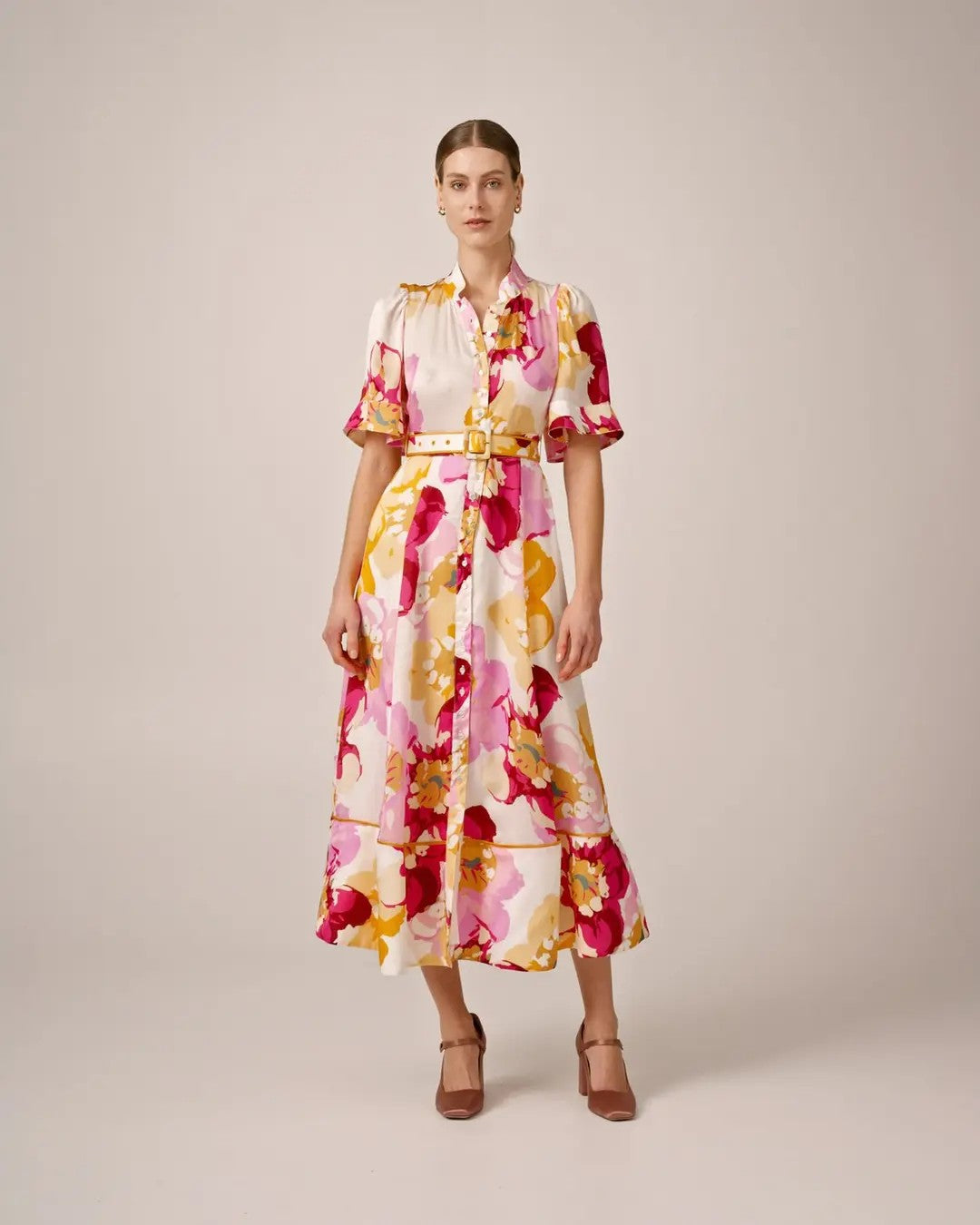 Organza Midi Dress-PF25 Dolce Vita