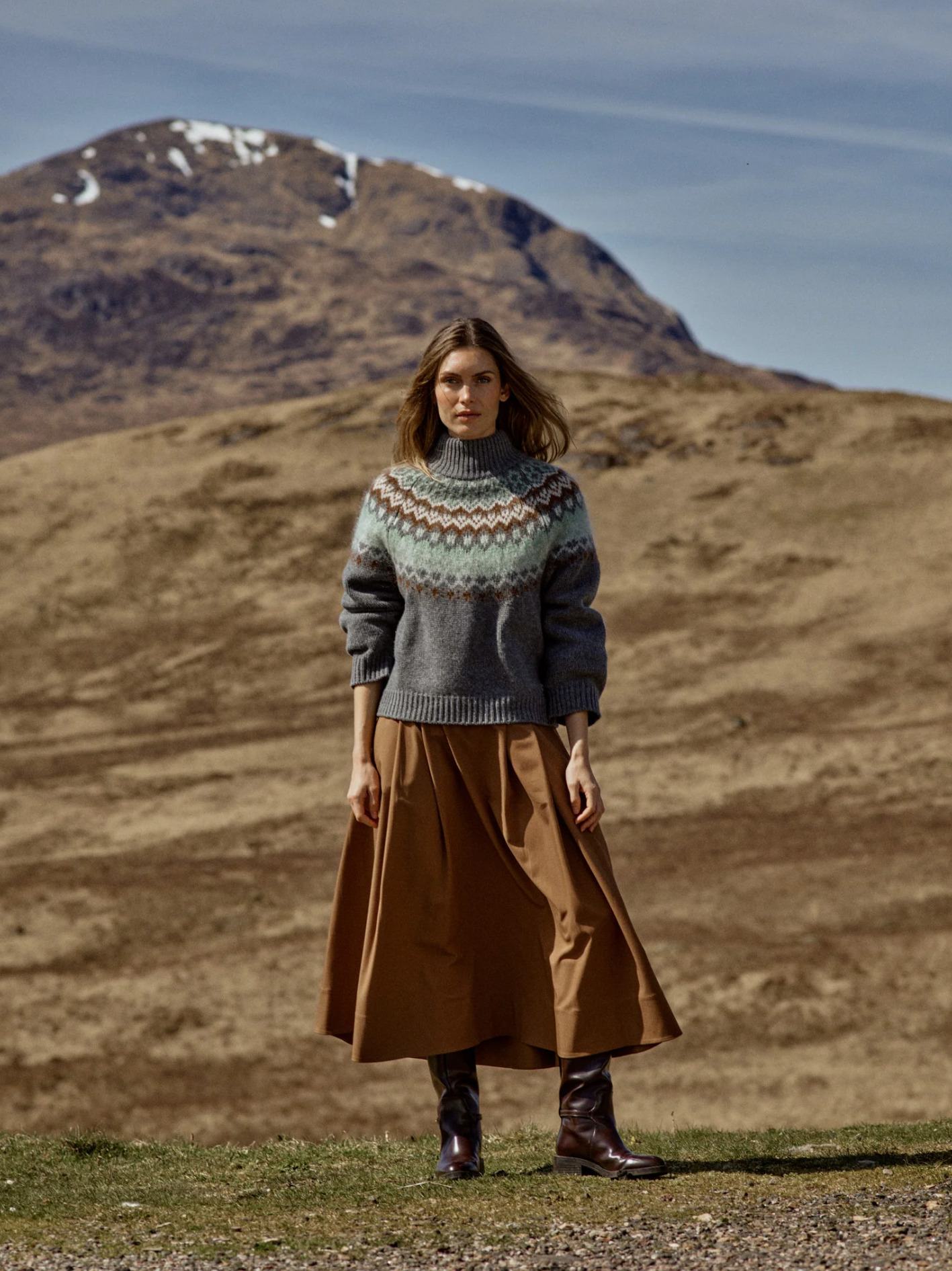 Mmkit Sato Skirt Dark Camel