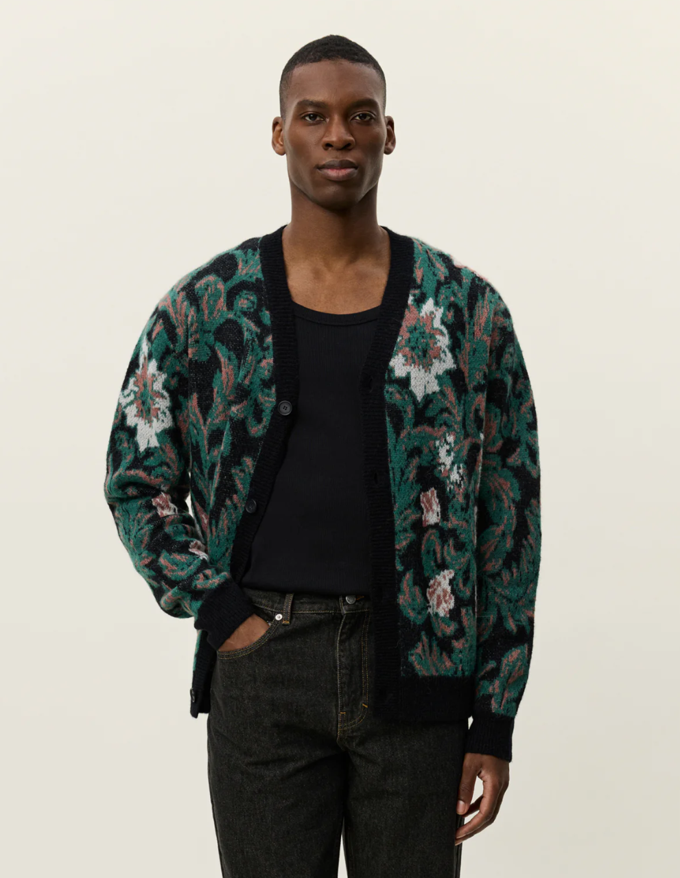 Alex Jacquard Cardigan Knit