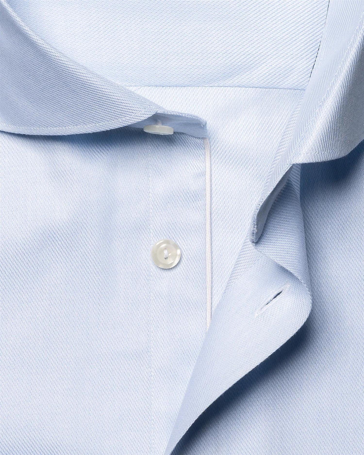 LIGHT BLUE MELANGE SEMI SOLID SLIM SHIRT Fine Twill