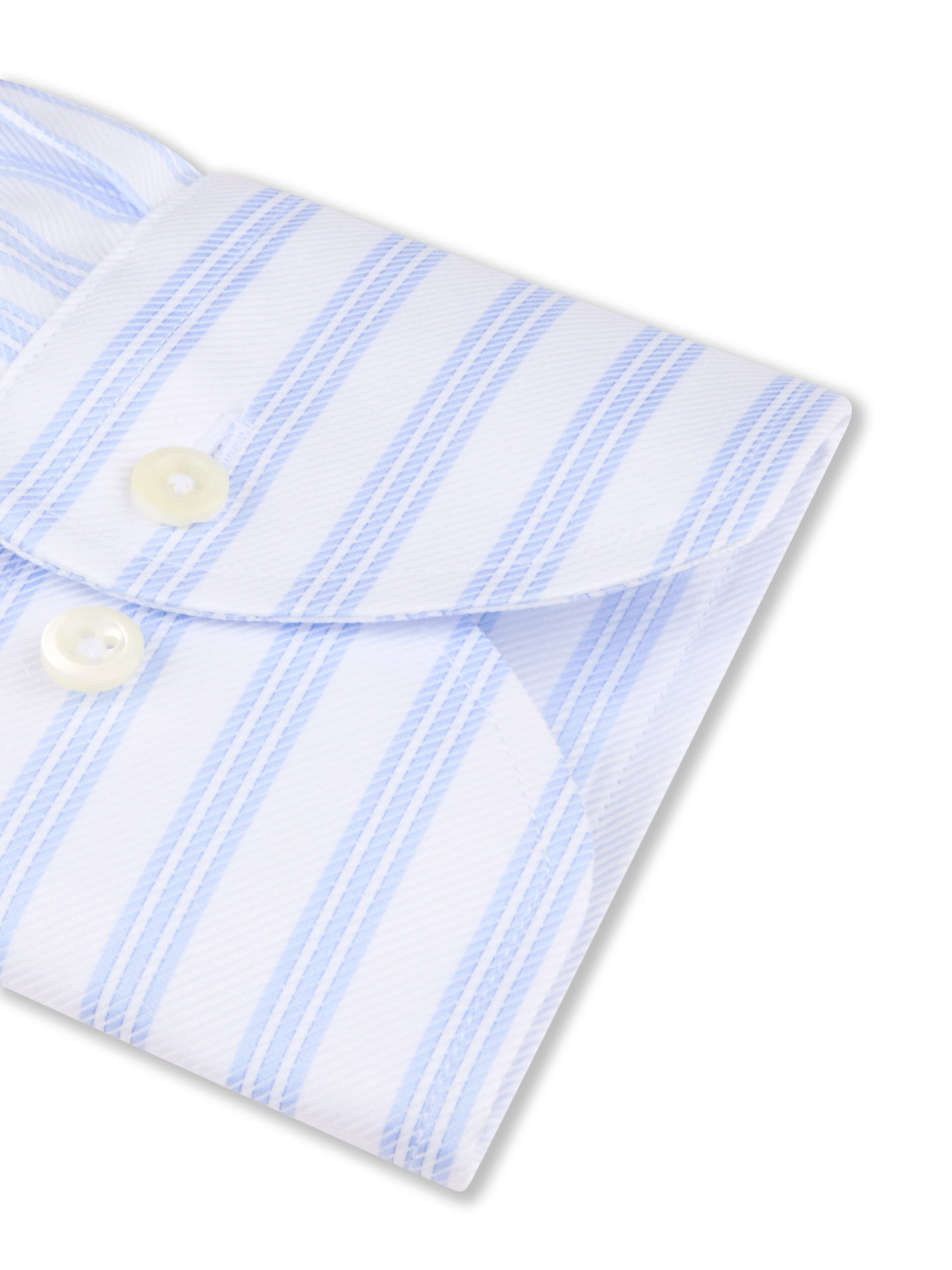 Regular Light blue Striped Twill Shirt