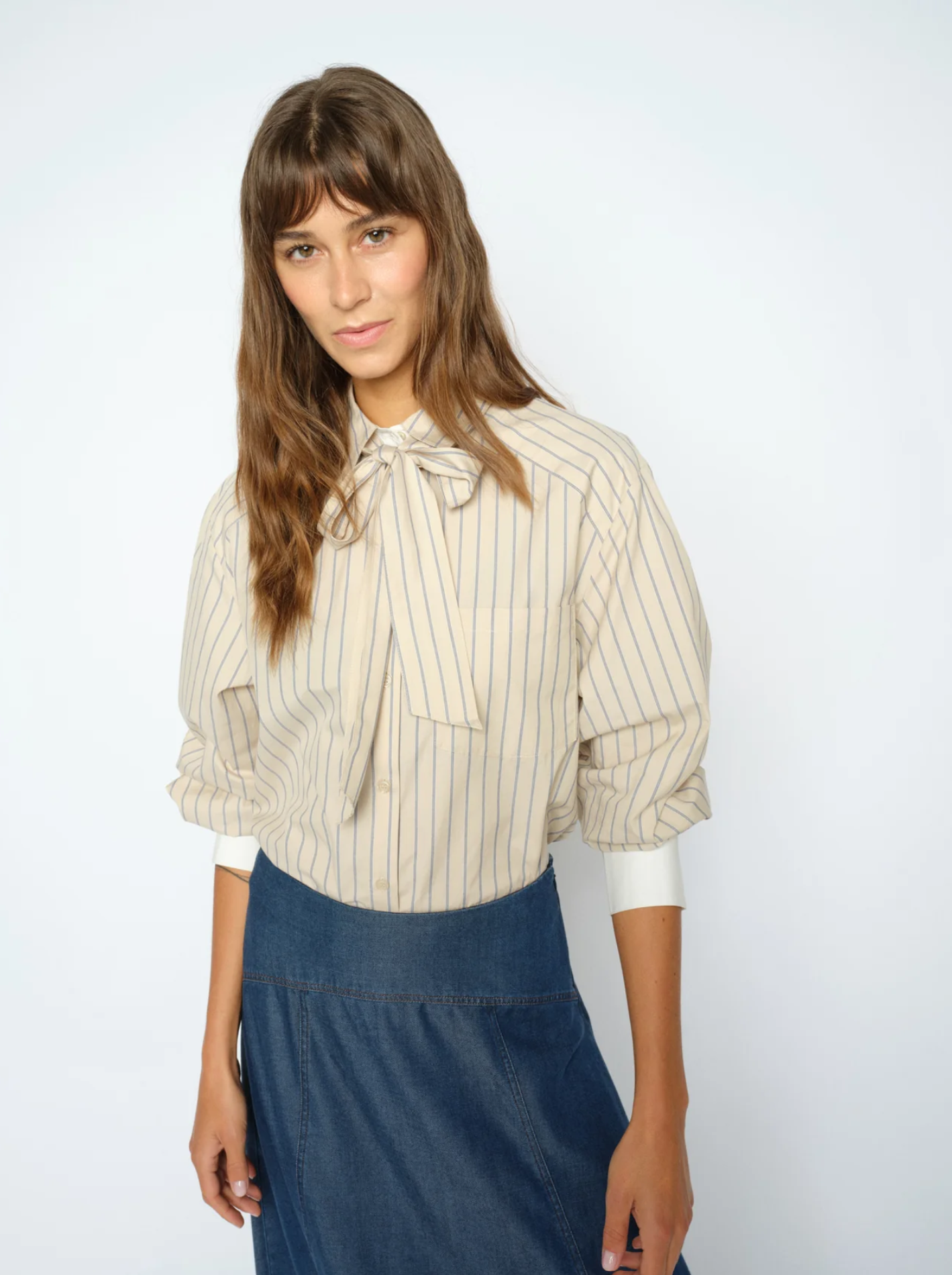Mmkeeva Lilou Shirt Oxford Tan