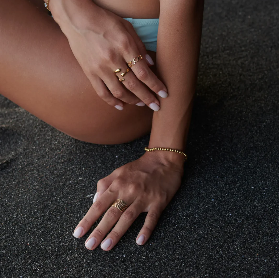 Clara - Claw Ring Stainless Steel gold