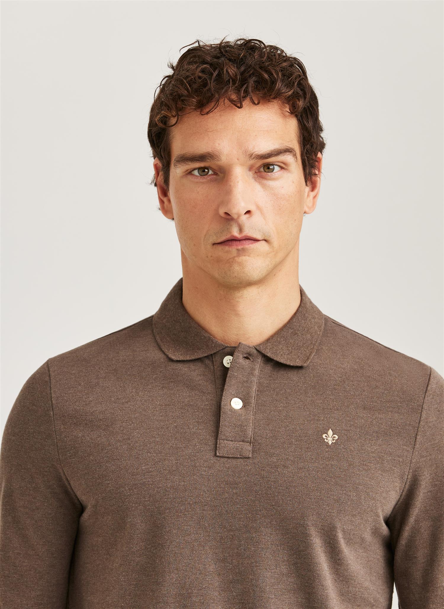 Camden LS Polo Brown