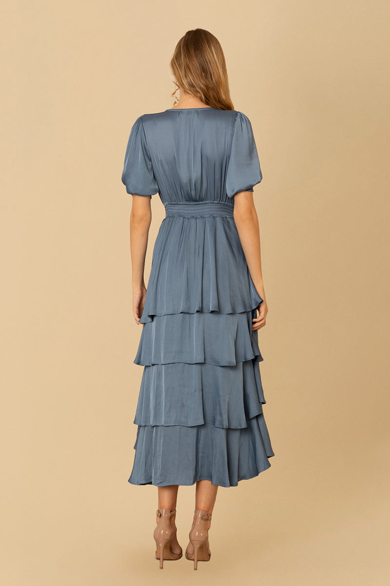 Milana Solid Dress Slate