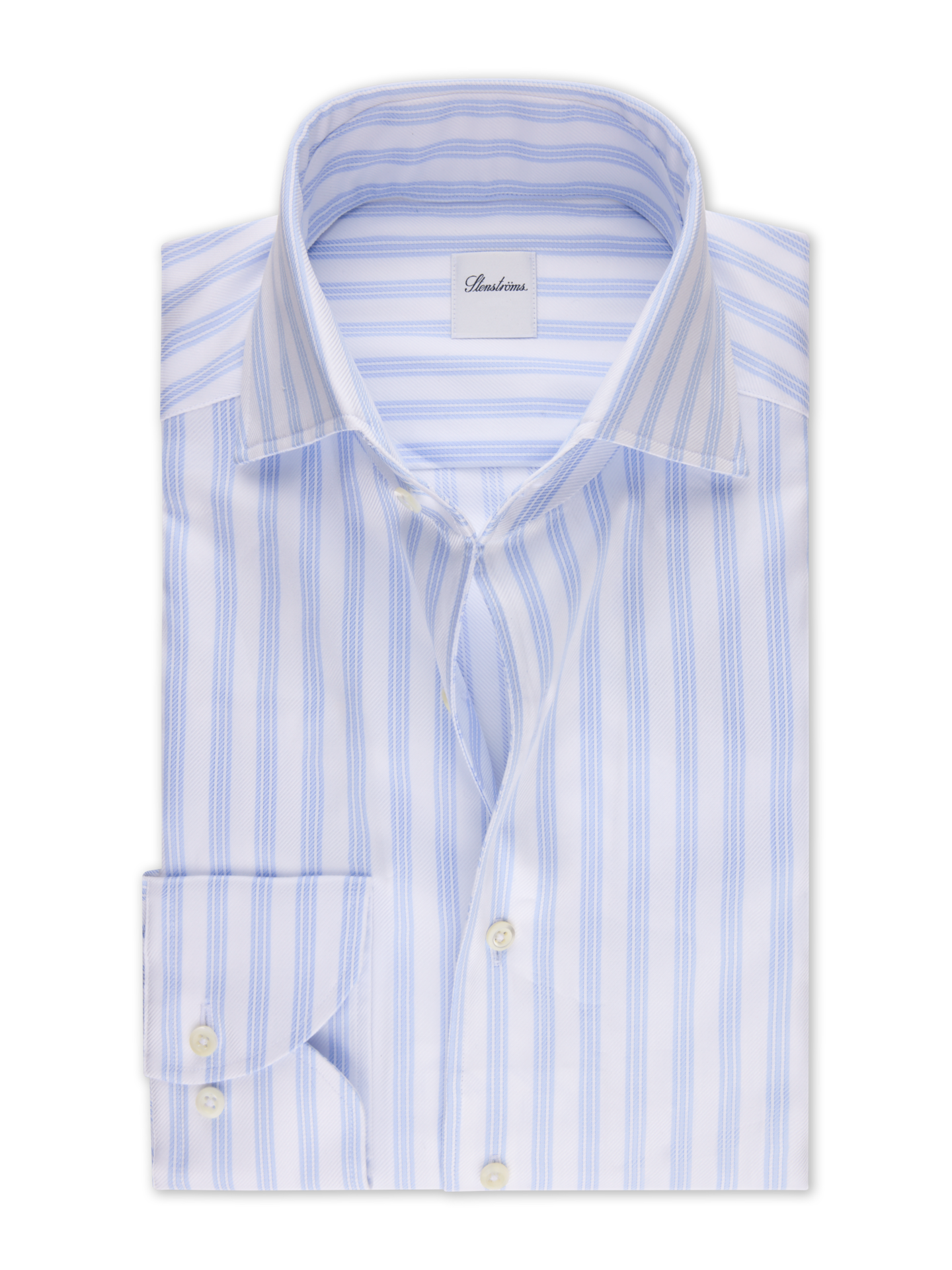 Regular Light blue Striped Twill Shirt