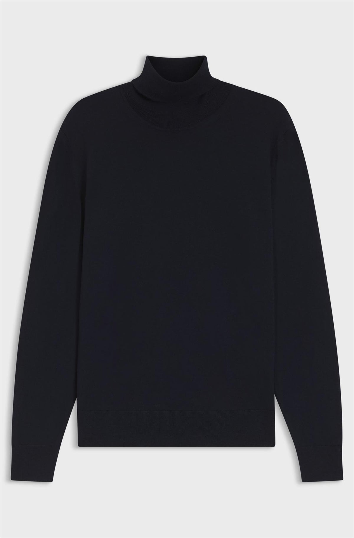 Musso Rollneck Sweater In Extra Fine Merino Wool Black