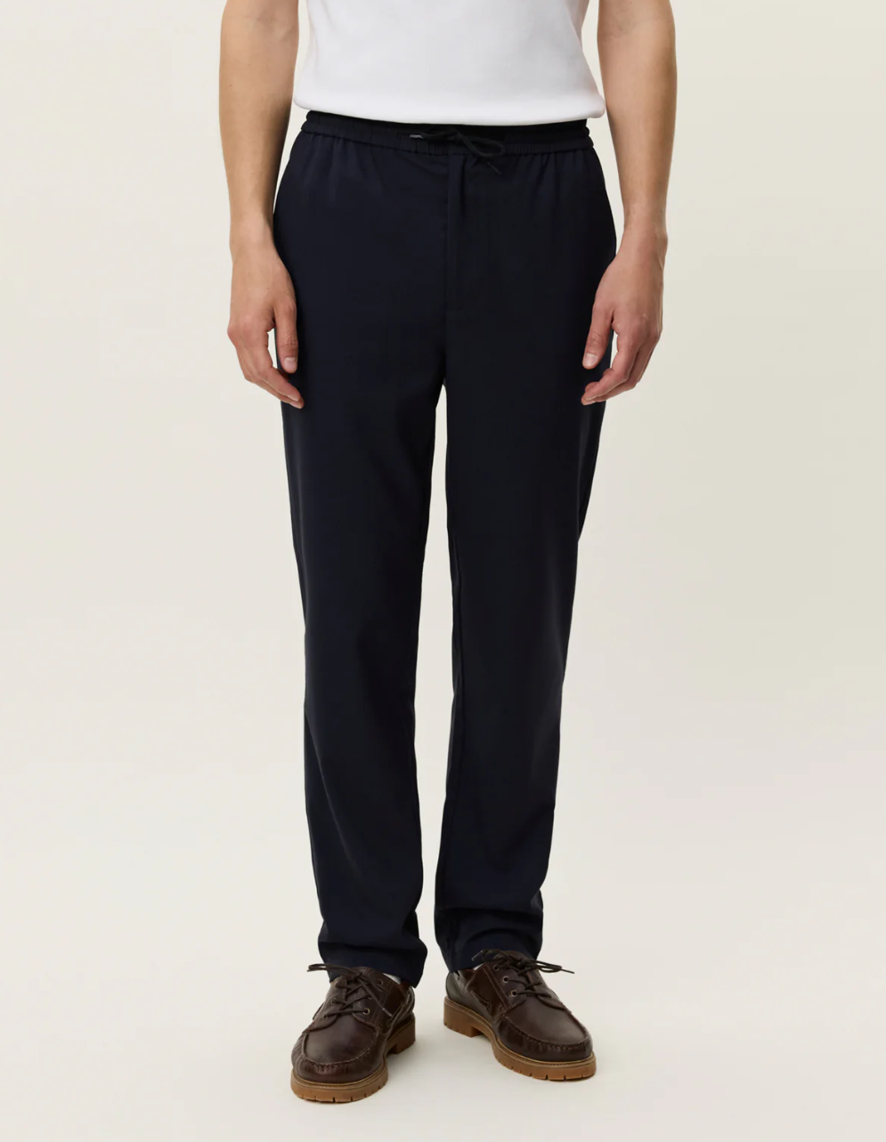 Como Tapered Drawstring Pants Dark Navy