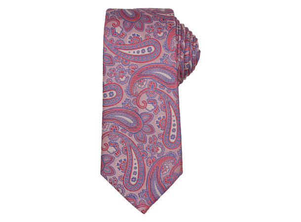 Silkeslips paisley 7,5 cm rosa