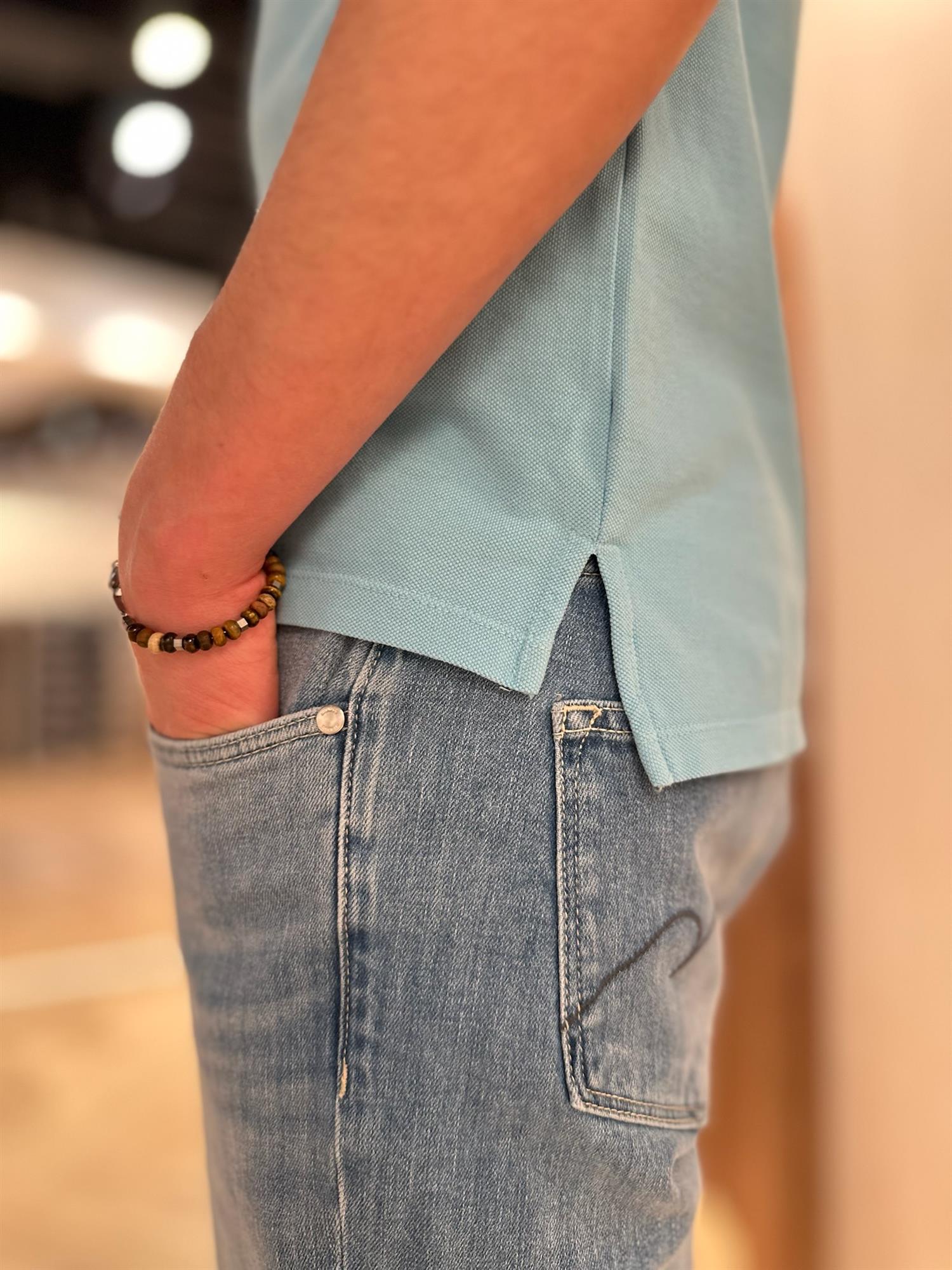 Prepster piquet turquoise