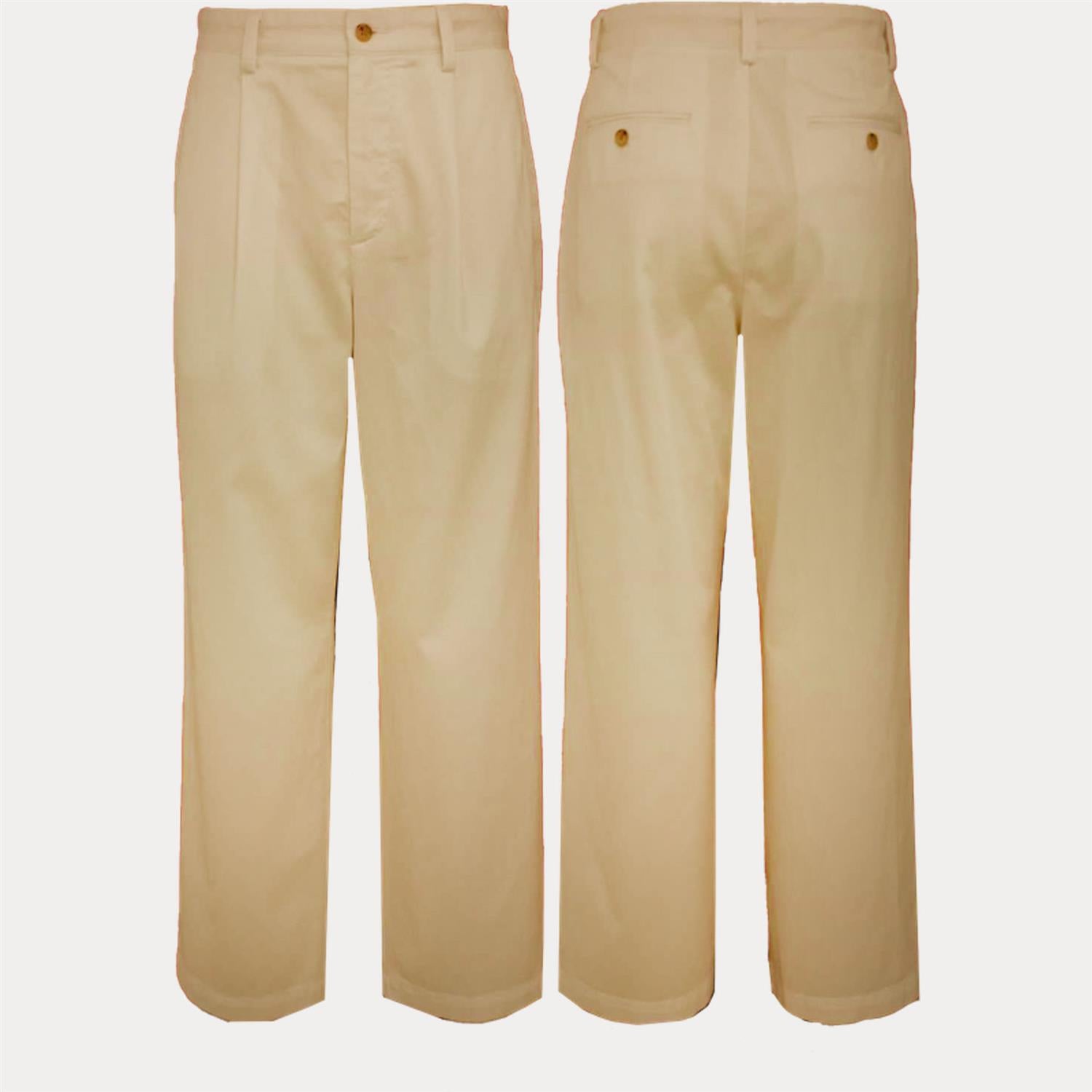 Woven-Straight-Pants Khaki