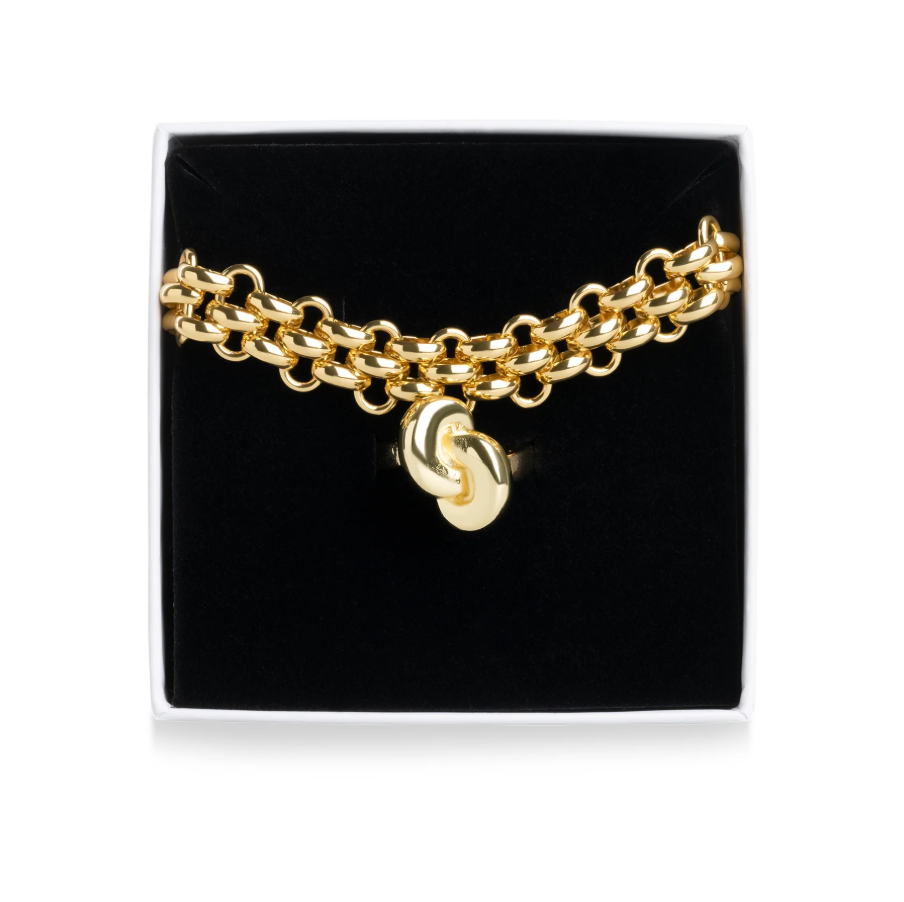 Statement Bracelet & Ring Set Gold