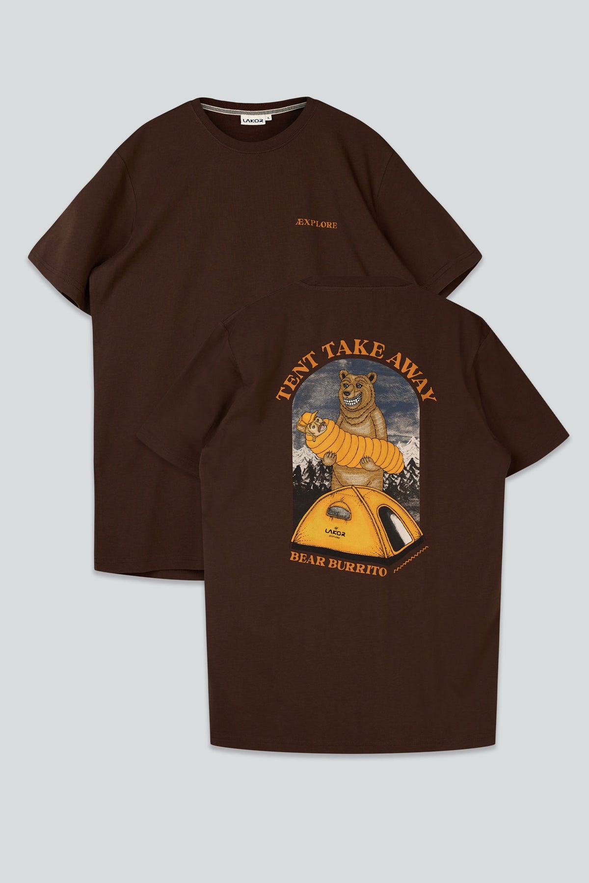 Tent Takeaway T-Shirt Chicory Coffee