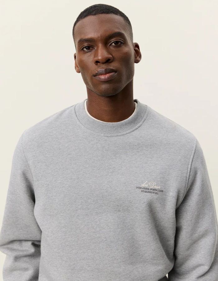 Ben Globe Sweatshirt Grey Melange