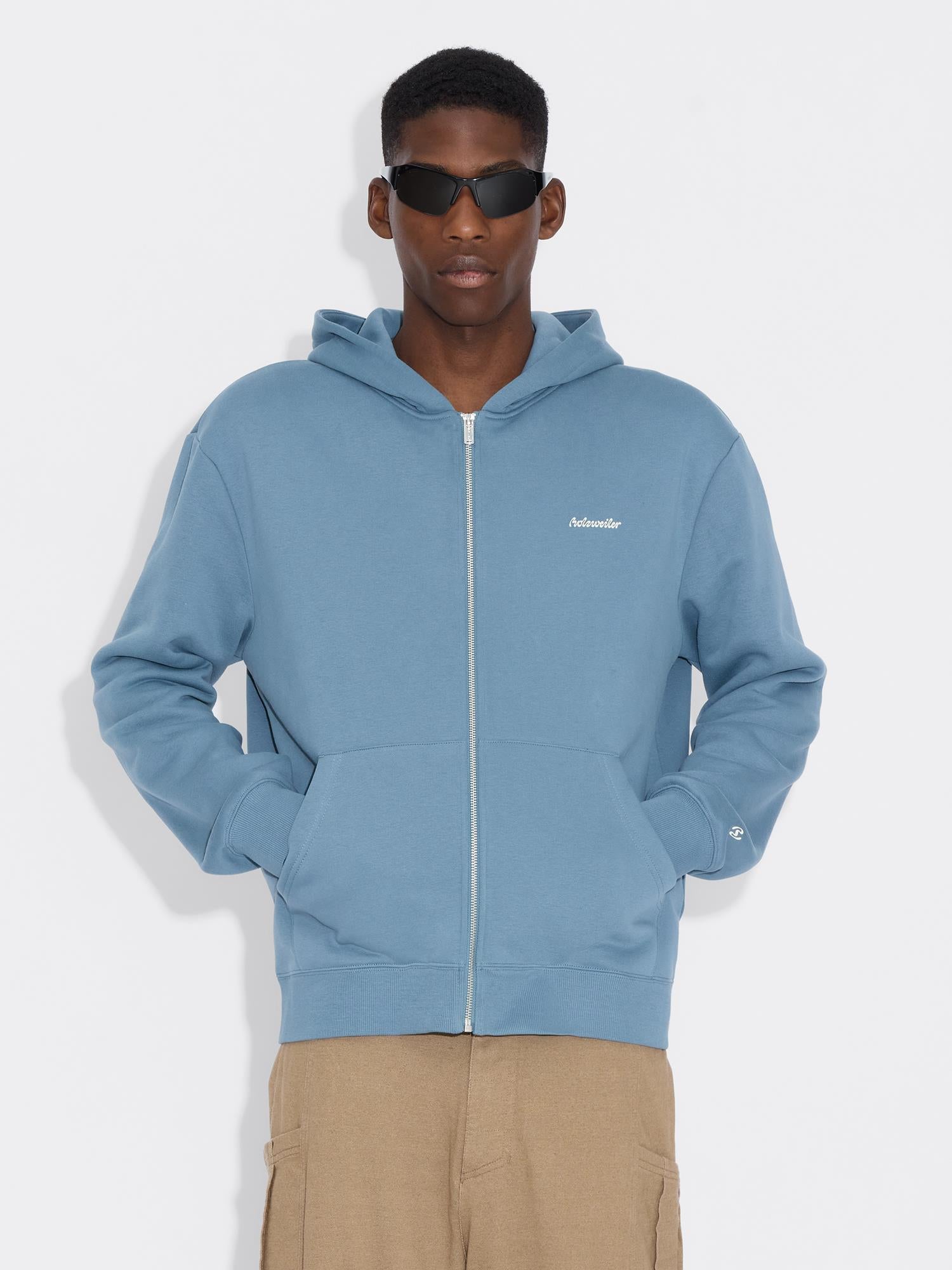 M Regular Zip Hoodie Blue