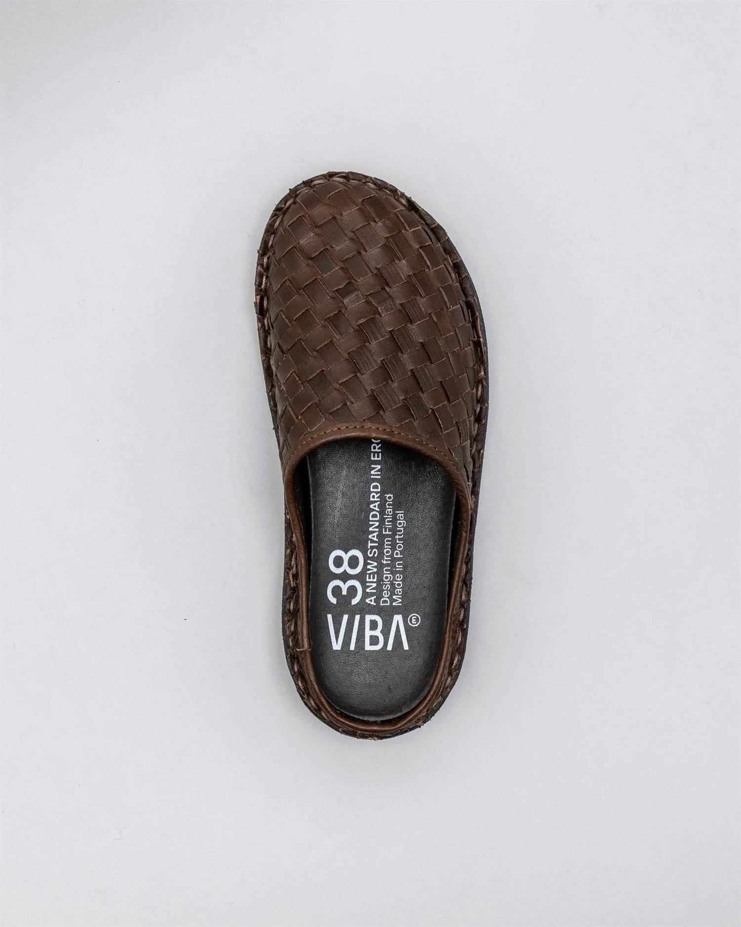 Viba Roma Woven Leather Cocoa brown