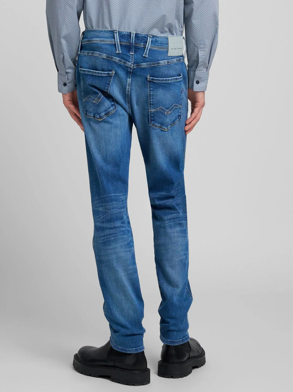 Anbass Power Stretch Slimfit Denim Dark Indigo