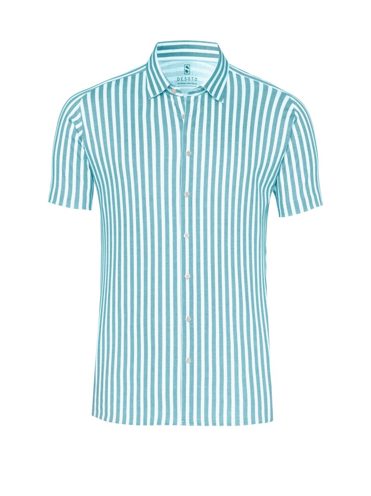 Casual Kent 1/2 Aqua Stripes